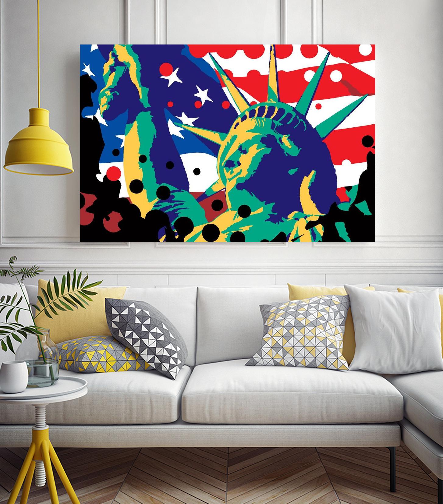 Mona Lusa by Ray Lengelé on GIANT ART - red street art usa