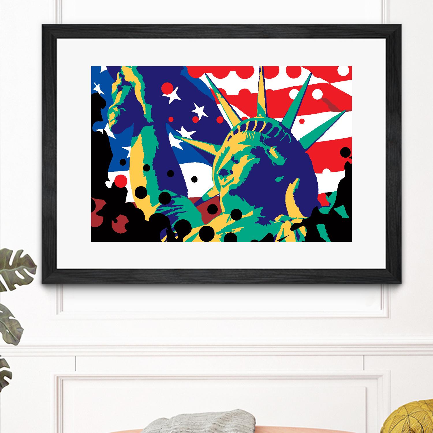 Mona Lusa by Ray Lengelé on GIANT ART - red street art usa