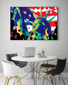 Mona Lusa by Ray Lengelé on GIANT ART - red street art usa