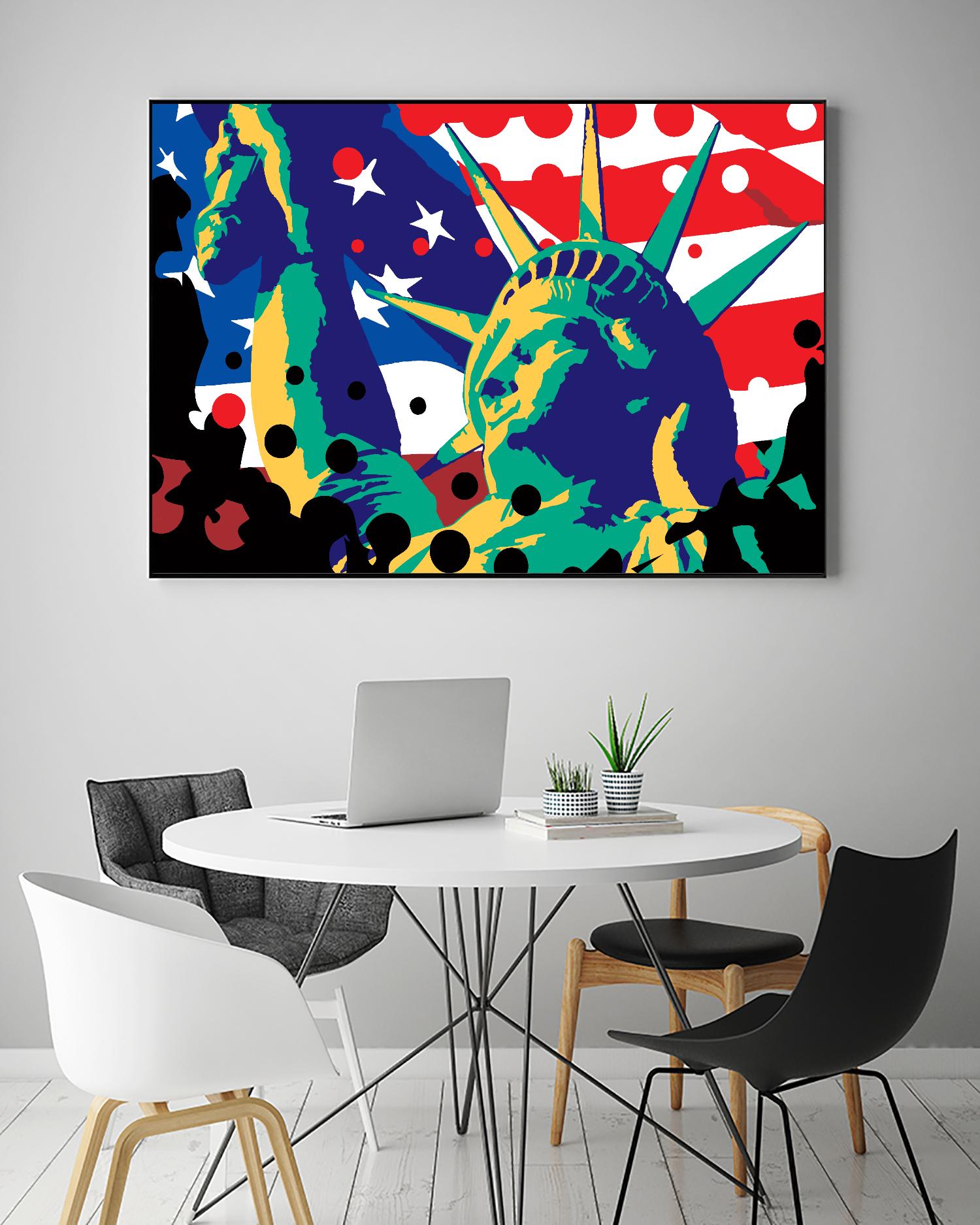 Mona Lusa by Ray Lengelé on GIANT ART - red street art usa