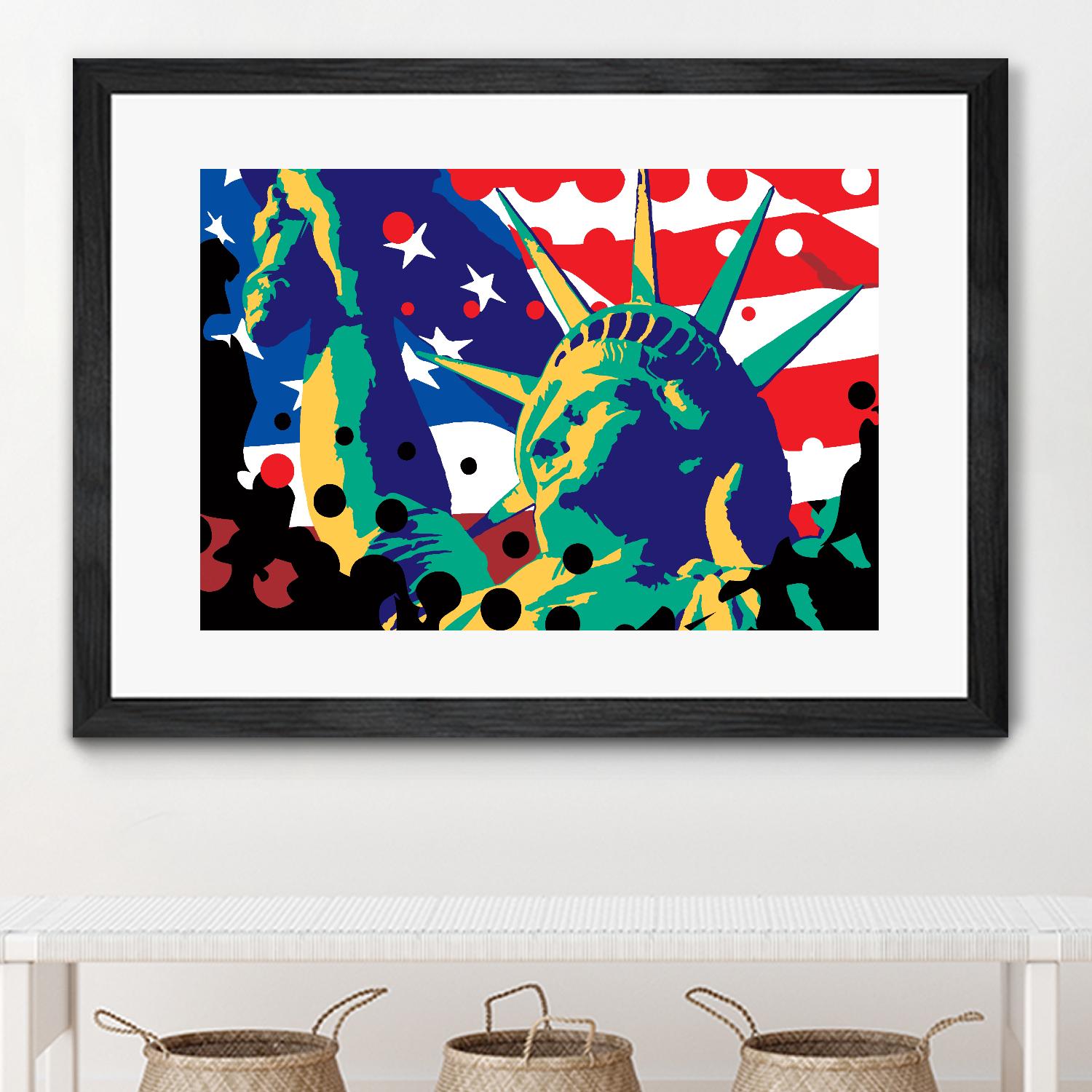 Mona Lusa by Ray Lengelé on GIANT ART - red street art usa