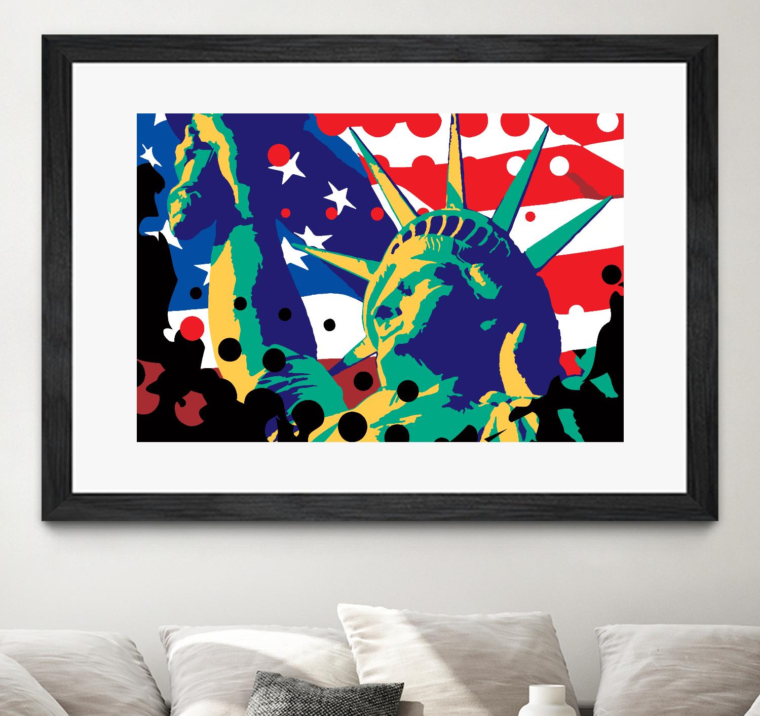 Mona Lusa by Ray Lengelé on GIANT ART - red street art usa