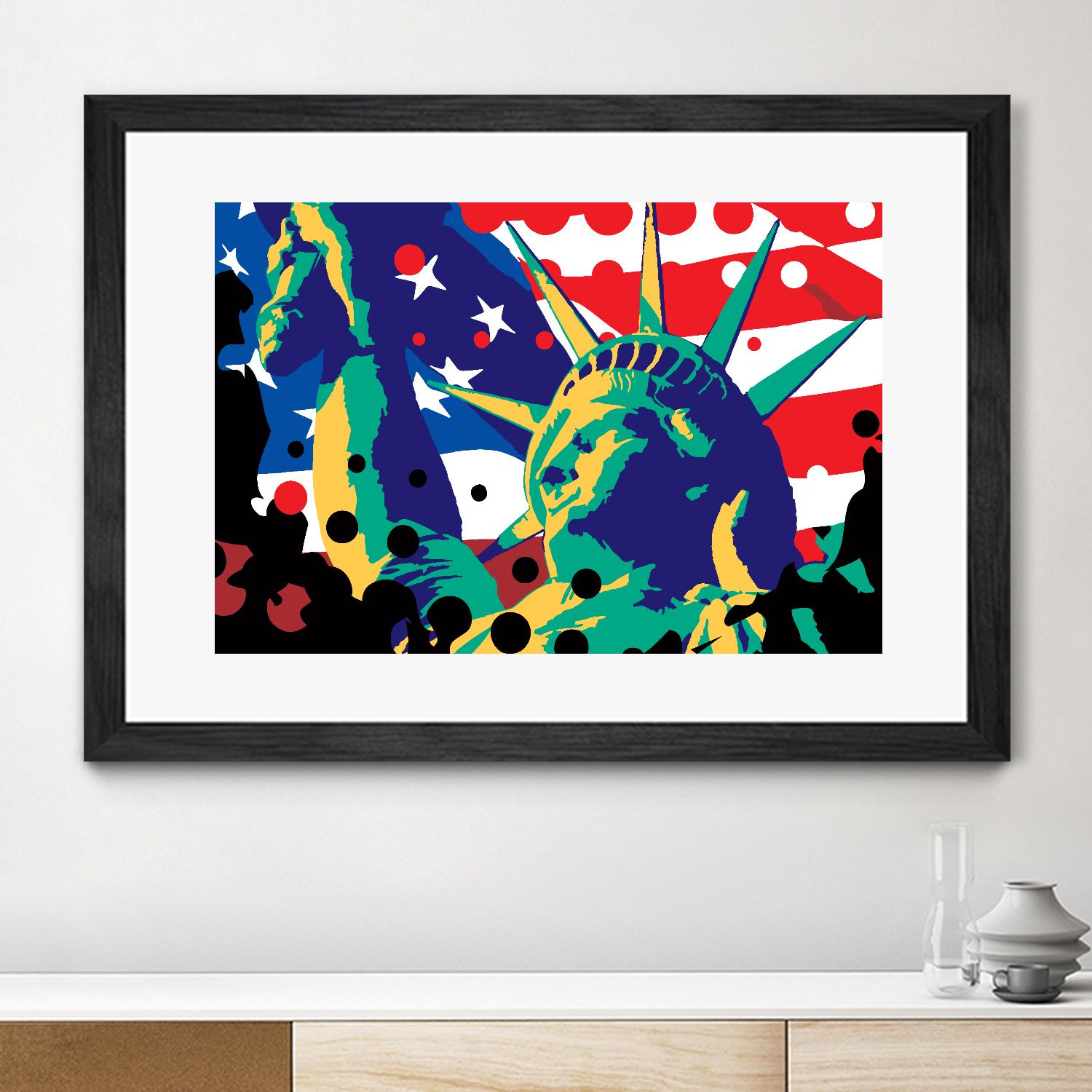 Mona Lusa by Ray Lengelé on GIANT ART - red street art usa