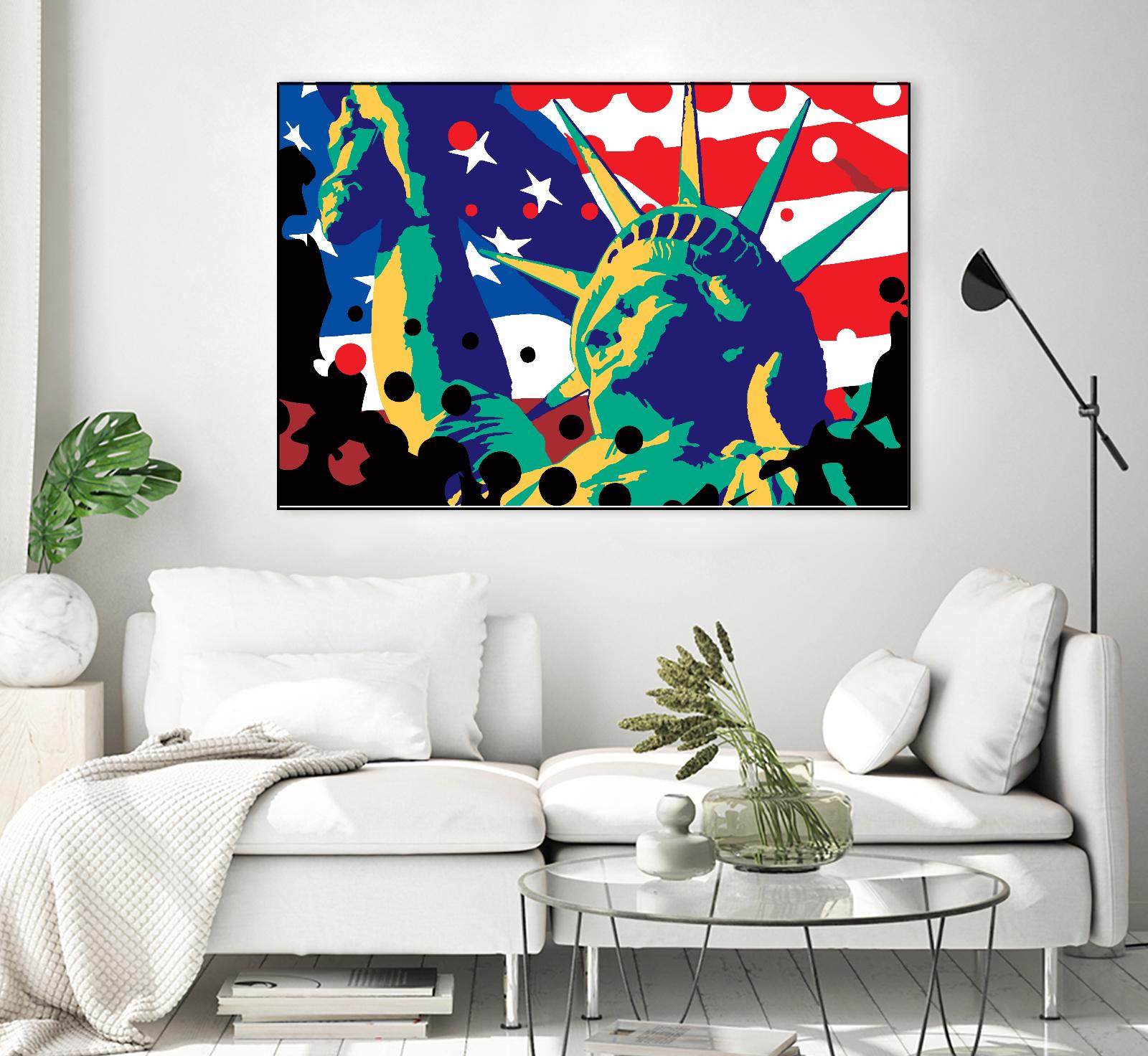 Mona Lusa by Ray Lengelé on GIANT ART - red street art usa