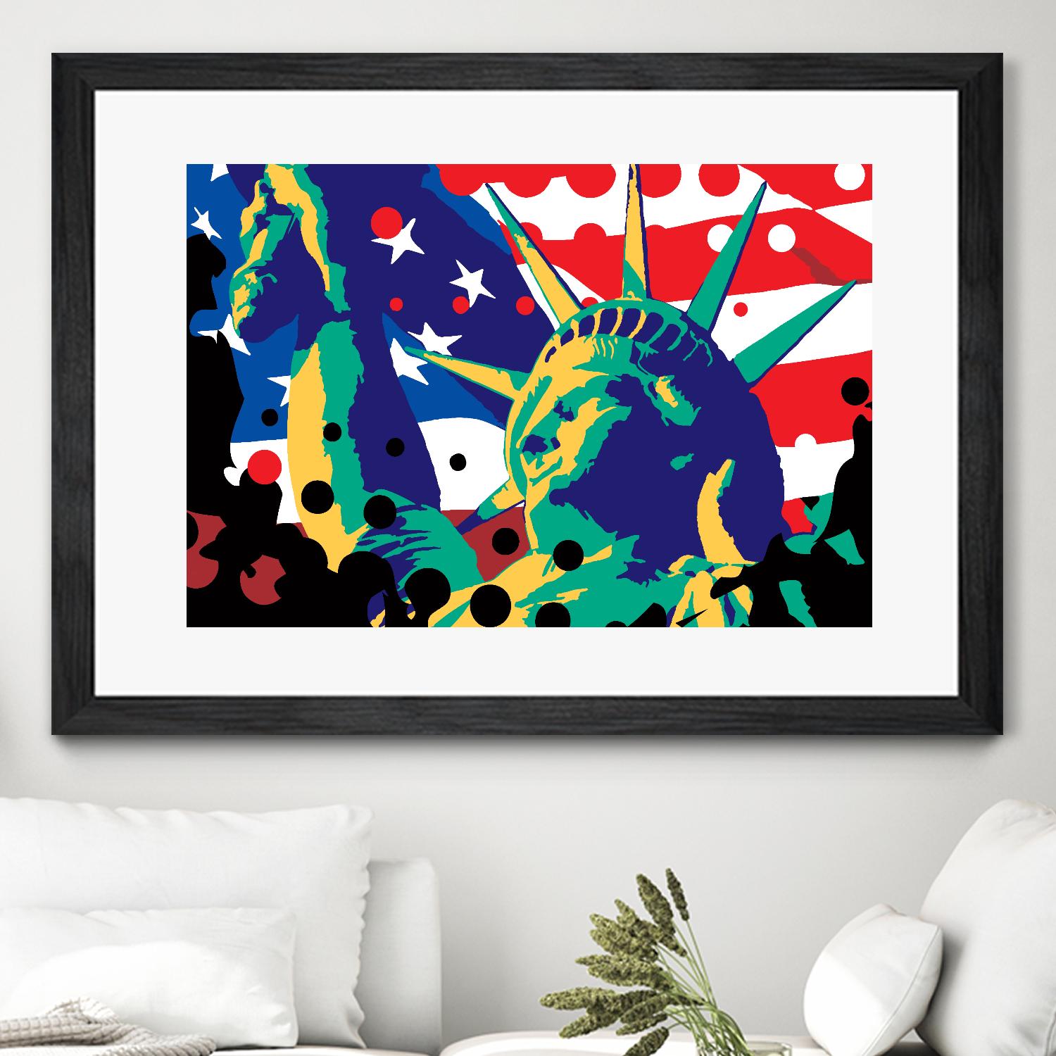 Mona Lusa by Ray Lengelé on GIANT ART - red street art usa