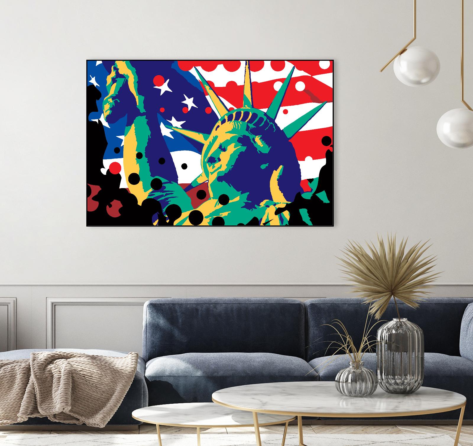 Mona Lusa by Ray Lengelé on GIANT ART - red street art usa