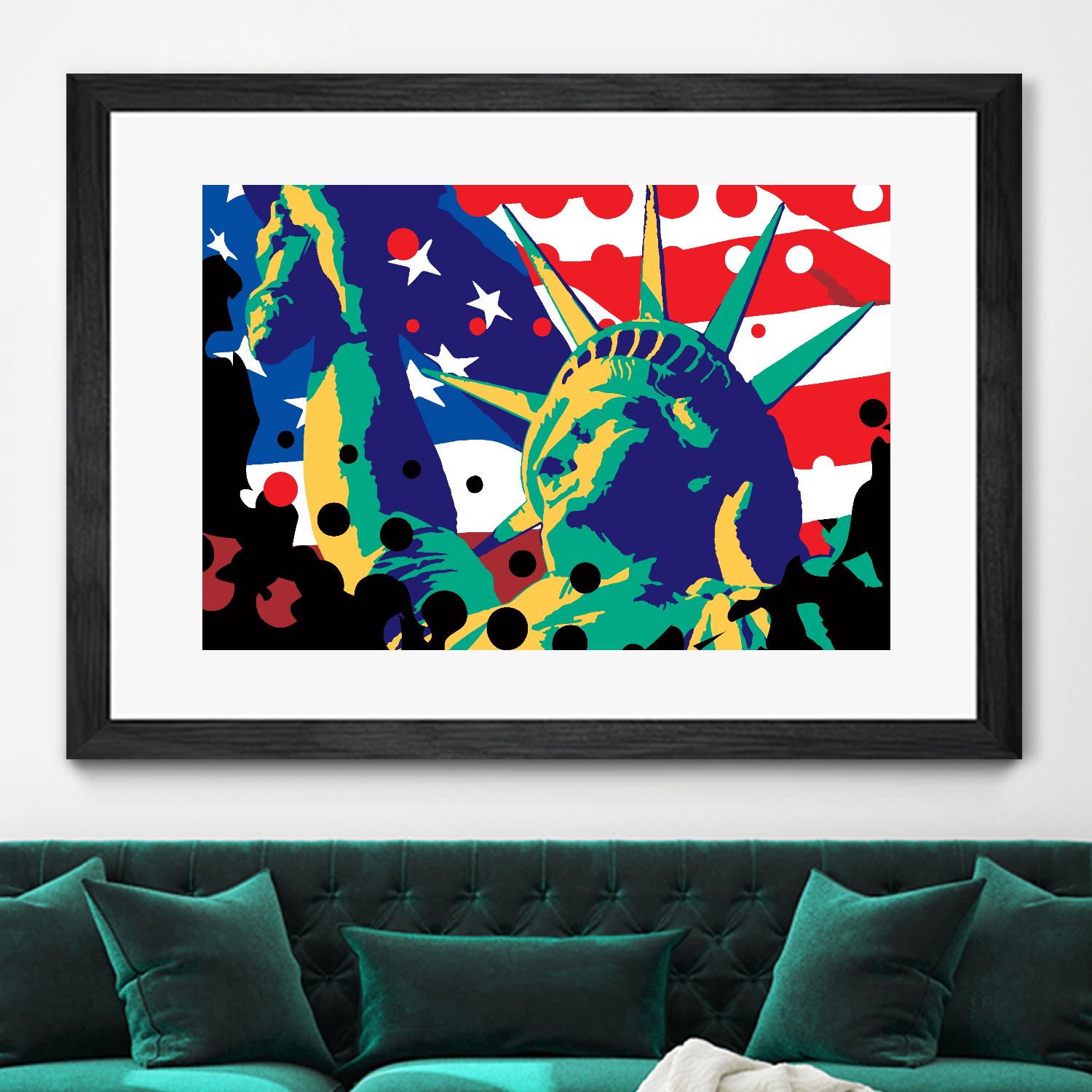 Mona Lusa by Ray Lengelé on GIANT ART - red street art usa