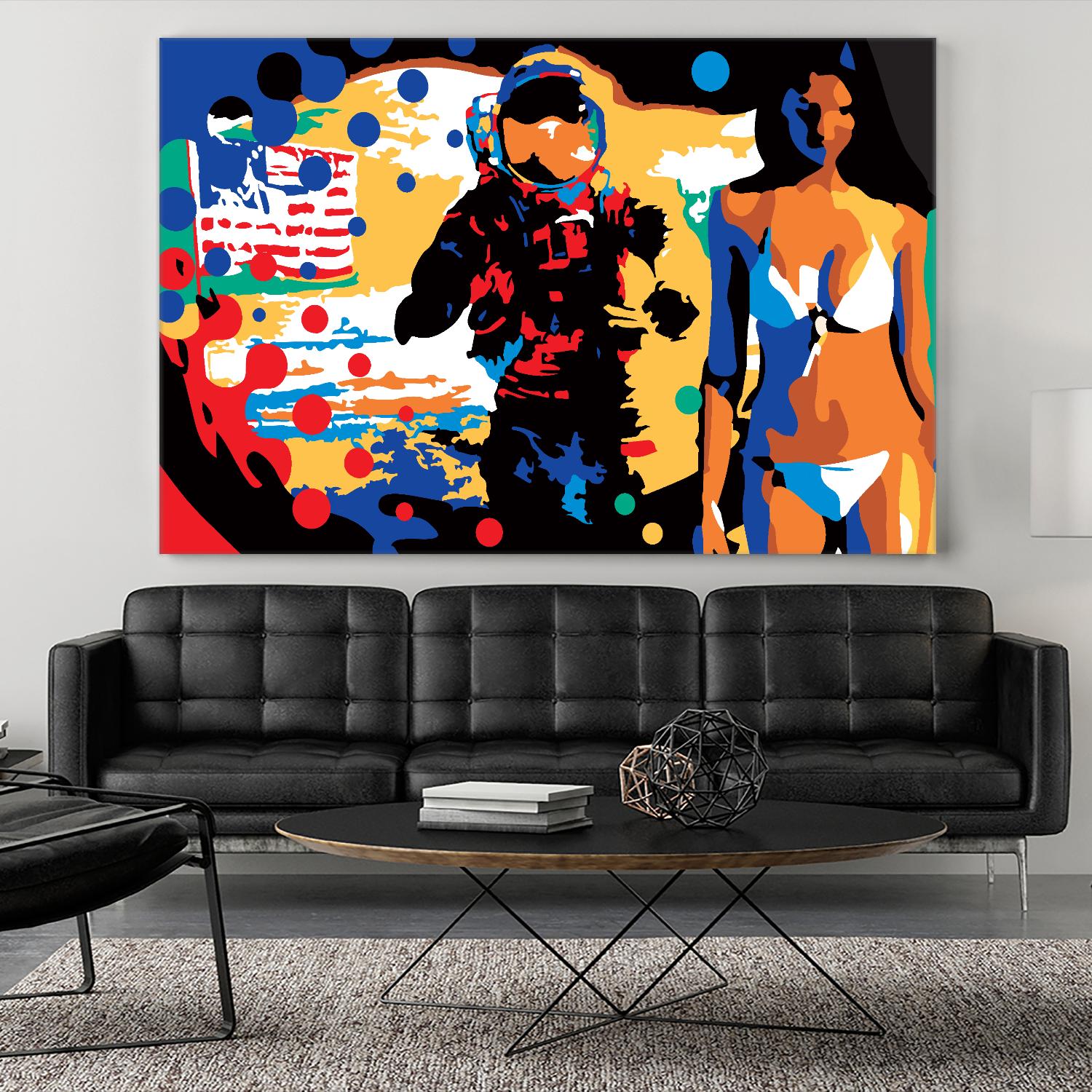 M.Gorsky by Ray Lengelé on GIANT ART - red figurative astronaut