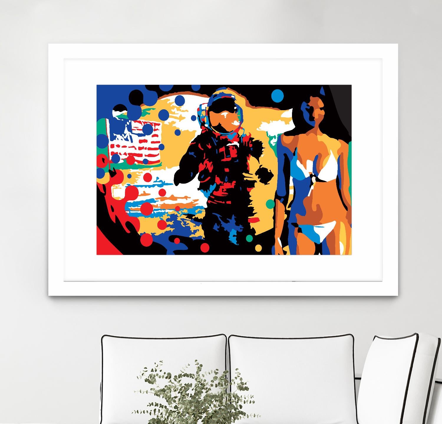 M.Gorsky by Ray Lengelé on GIANT ART - red figurative astronaut