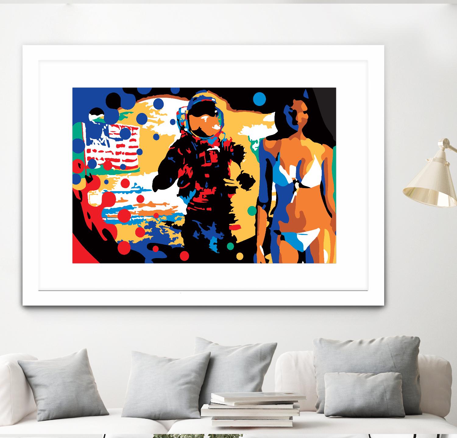 M.Gorsky by Ray Lengelé on GIANT ART - red figurative astronaut