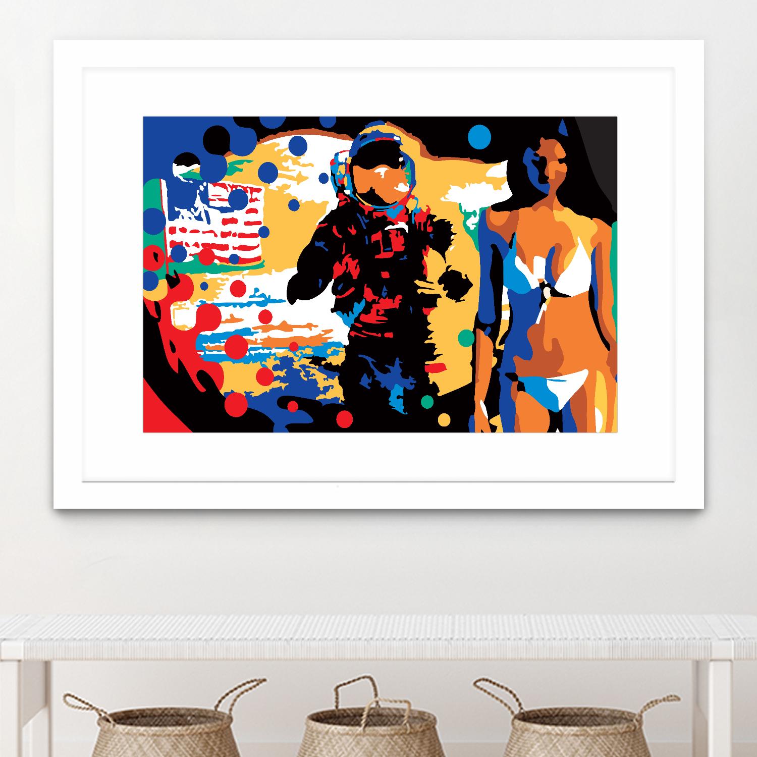 M.Gorsky by Ray Lengelé on GIANT ART - red figurative astronaut