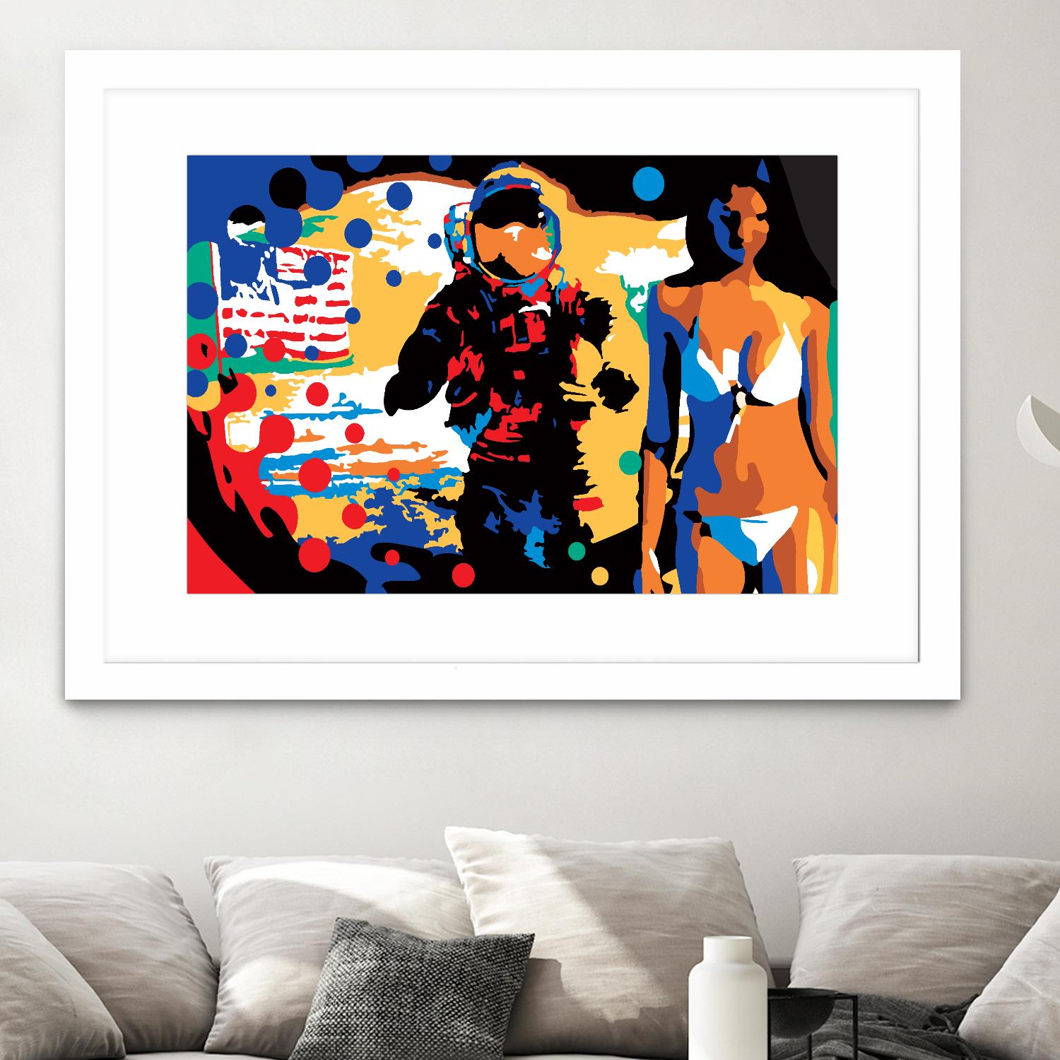 M.Gorsky by Ray Lengelé on GIANT ART - red figurative astronaut