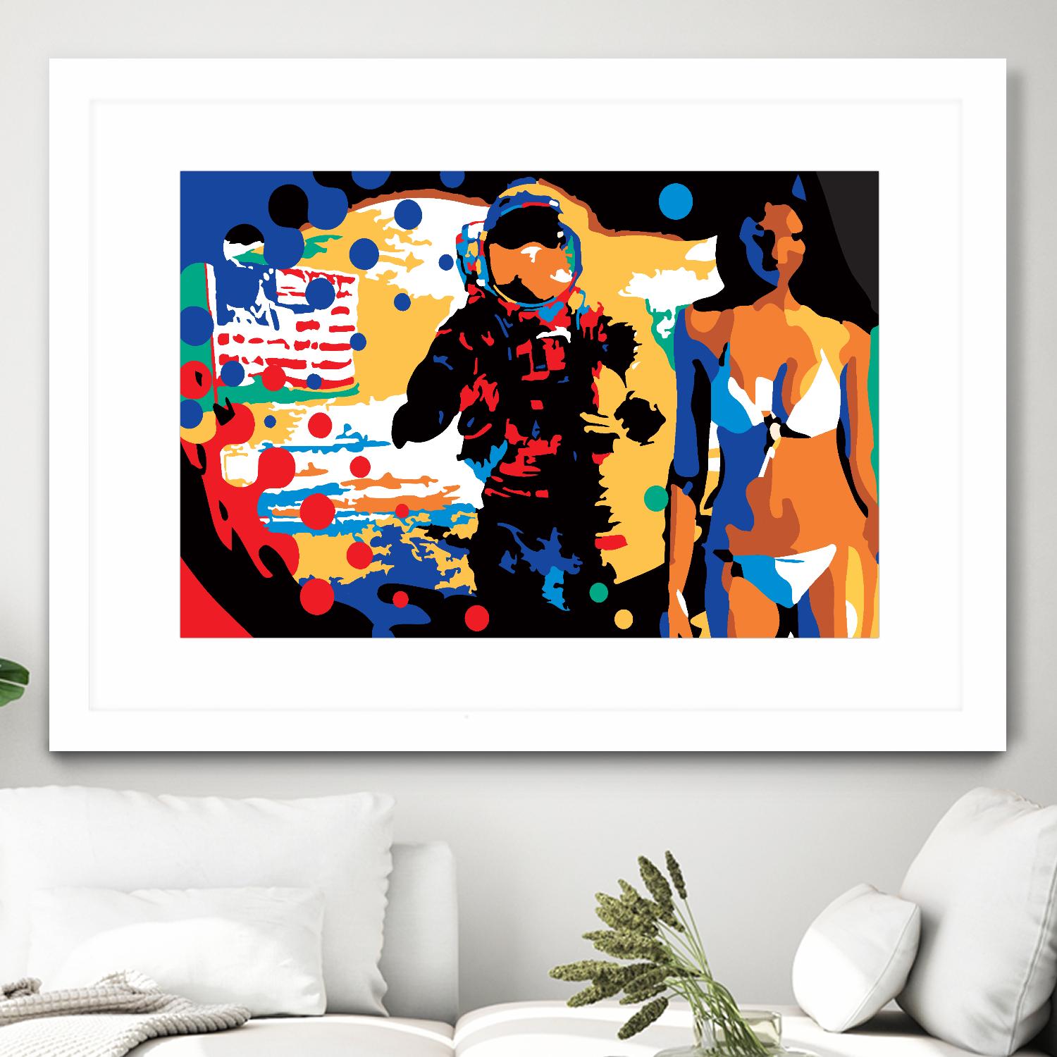 M.Gorsky by Ray Lengelé on GIANT ART - red figurative astronaut