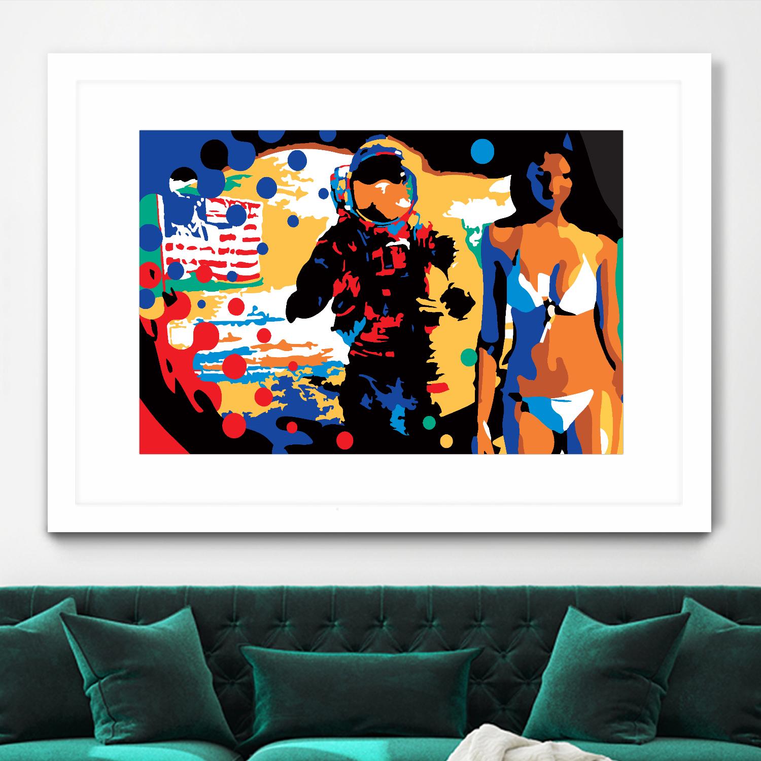 M.Gorsky by Ray Lengelé on GIANT ART - red figurative astronaut