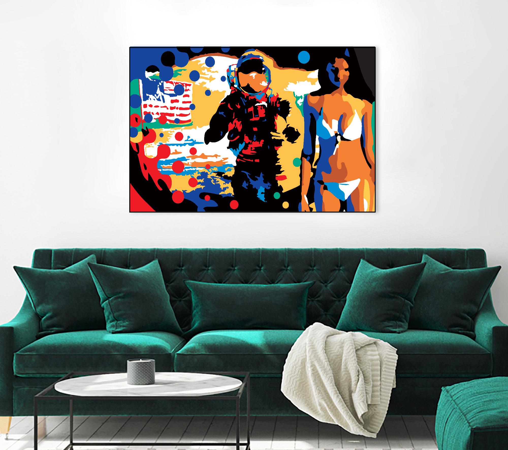 M.Gorsky by Ray Lengelé on GIANT ART - red figurative astronaut