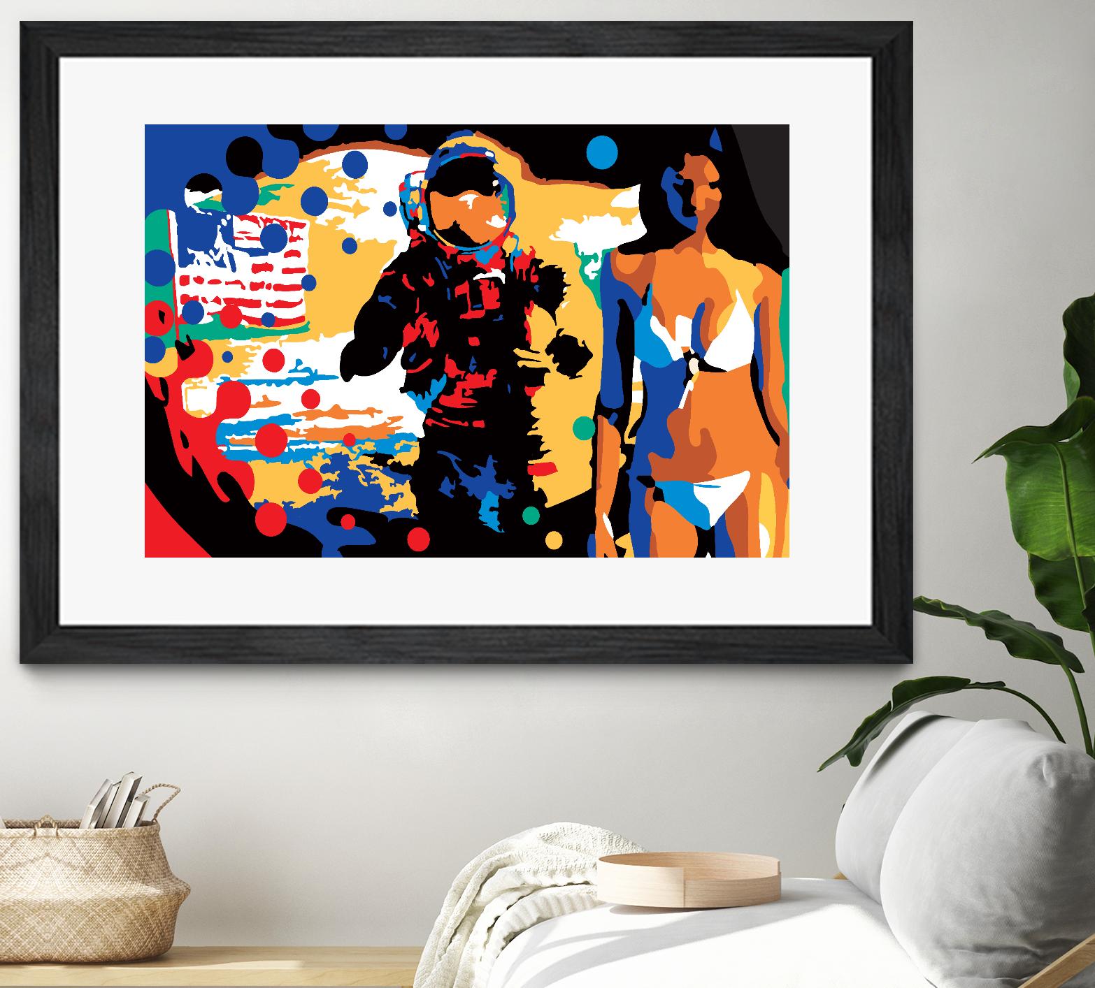 M.Gorsky by Ray Lengelé on GIANT ART - red figurative astronaut