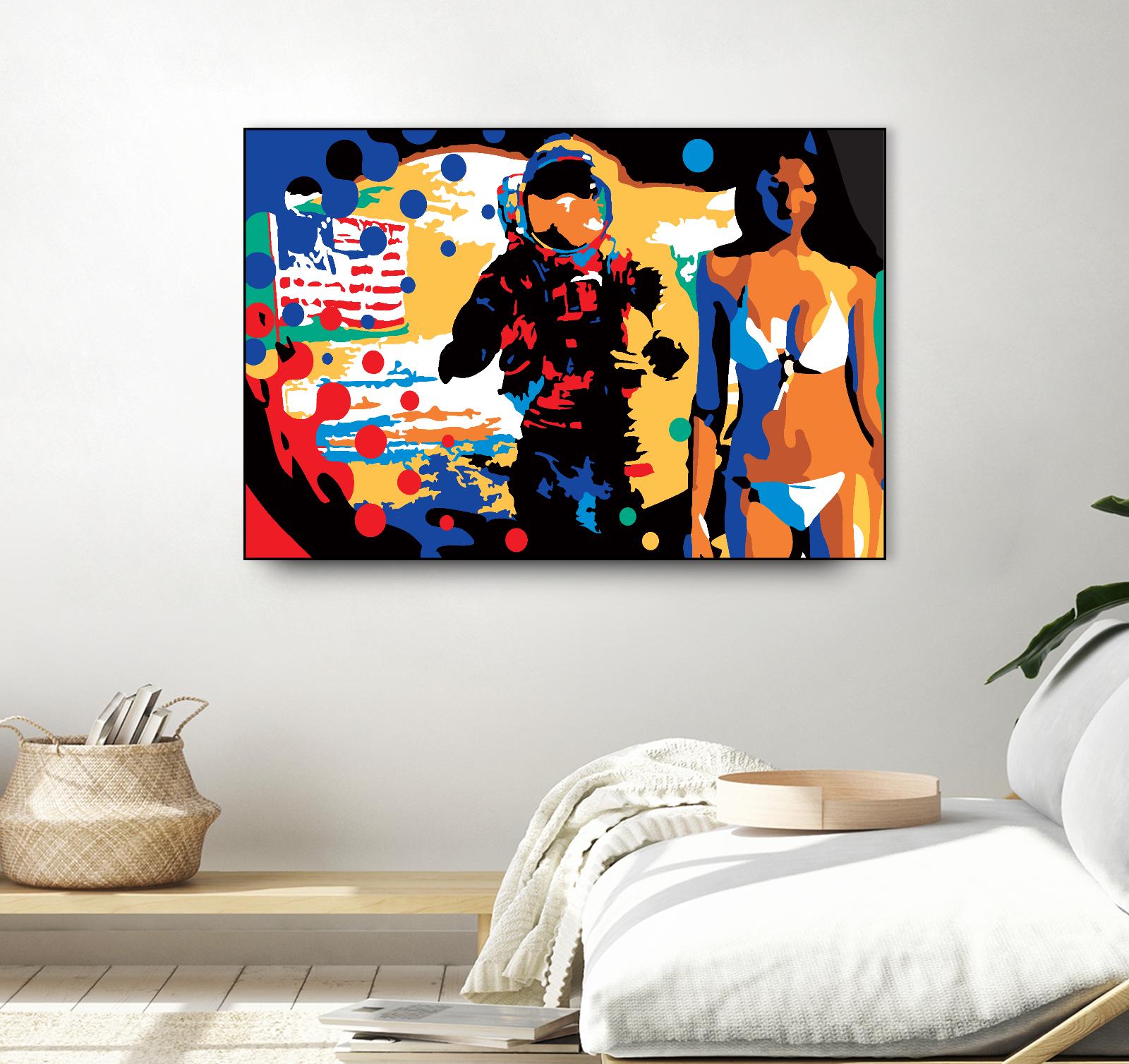 M.Gorsky by Ray Lengelé on GIANT ART - red figurative astronaut