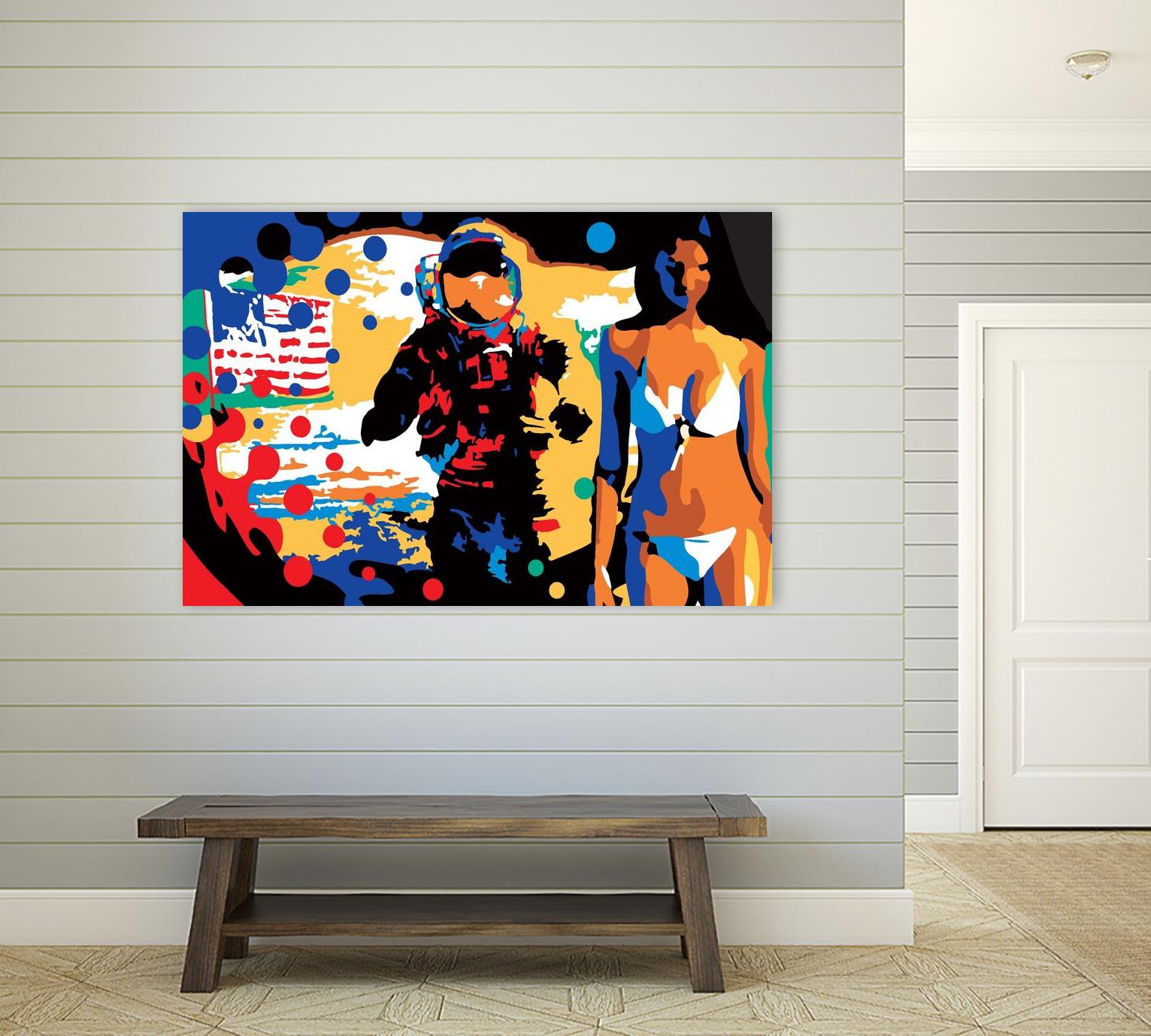 M.Gorsky by Ray Lengelé on GIANT ART - red figurative astronaut