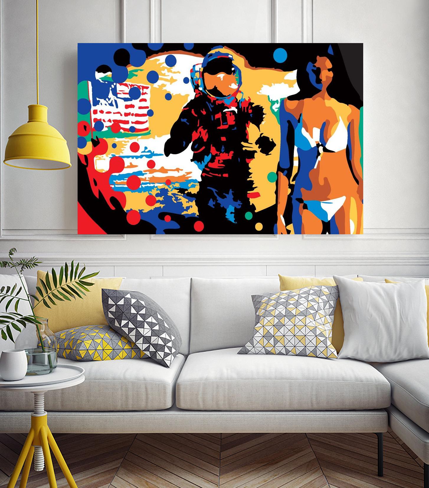 M.Gorsky by Ray Lengelé on GIANT ART - red figurative astronaut