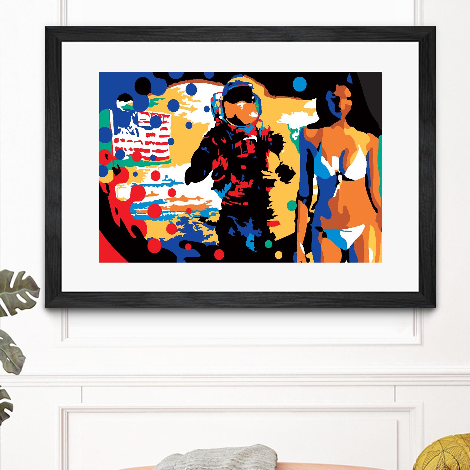 M.Gorsky by Ray Lengelé on GIANT ART - red figurative astronaut