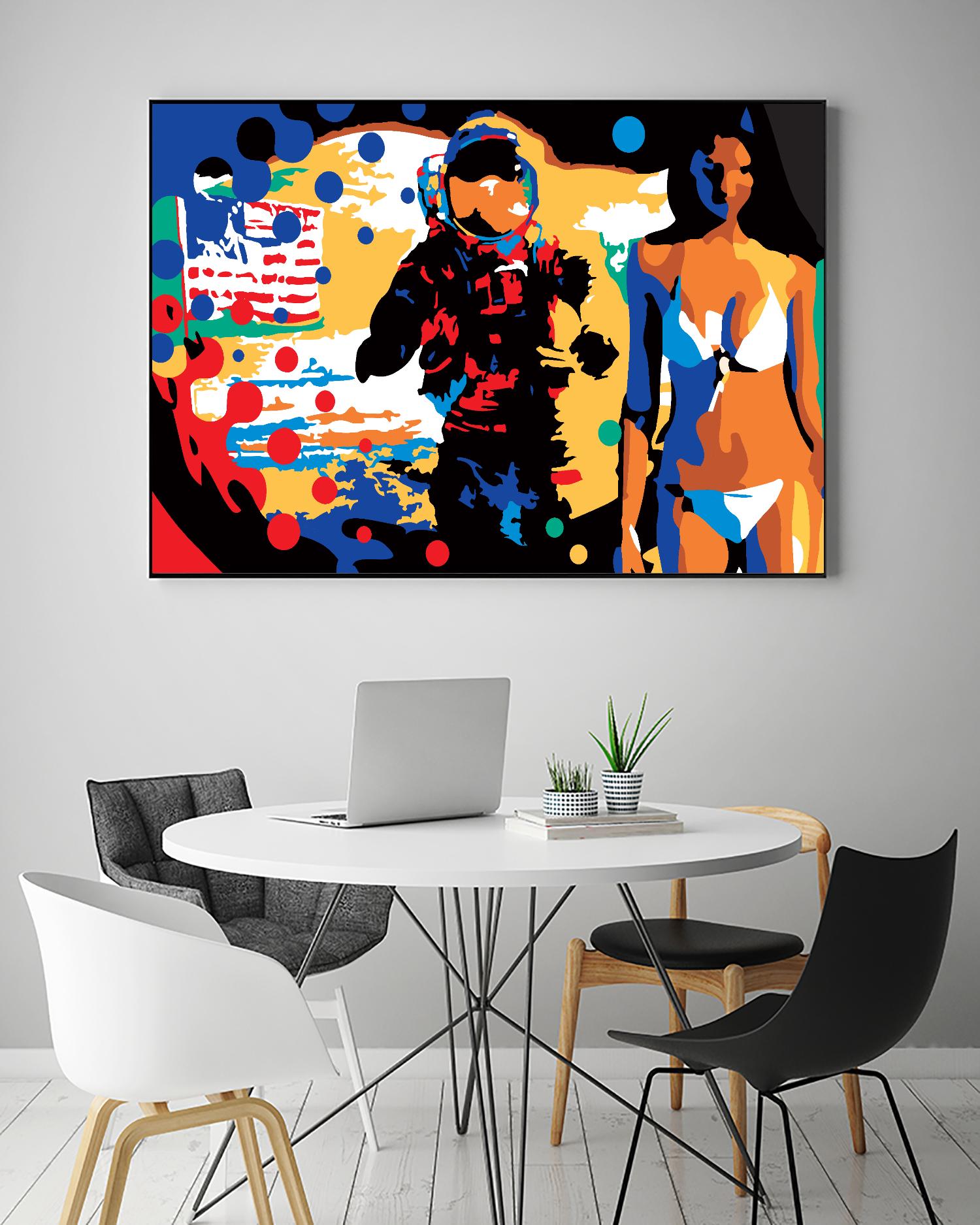 M.Gorsky by Ray Lengelé on GIANT ART - red figurative astronaut