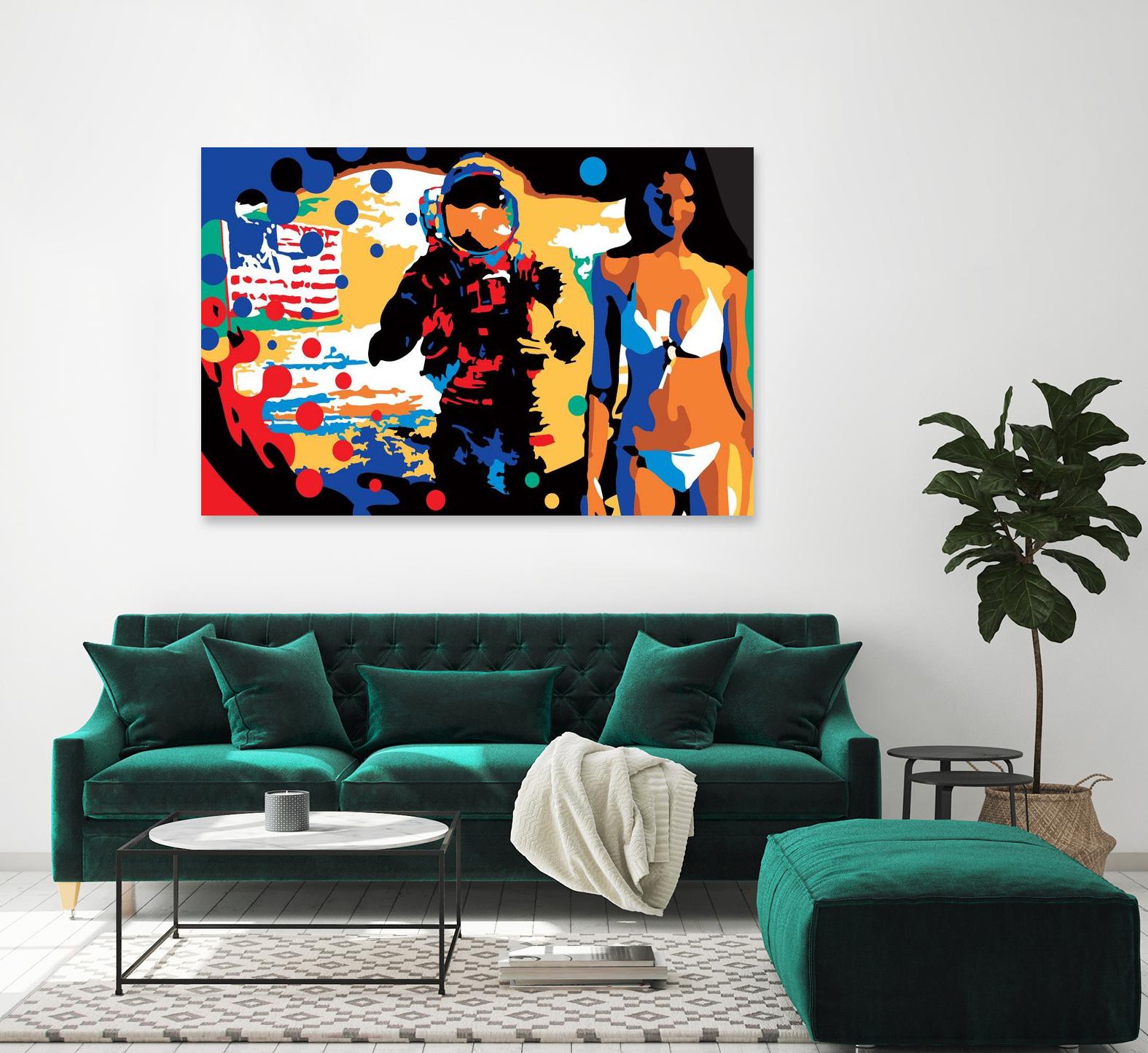 M.Gorsky by Ray Lengelé on GIANT ART - red figurative astronaut