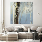 Contemporary Forest 2 by Kathleen Cloutier on GIANT ART - blue botanical arbres