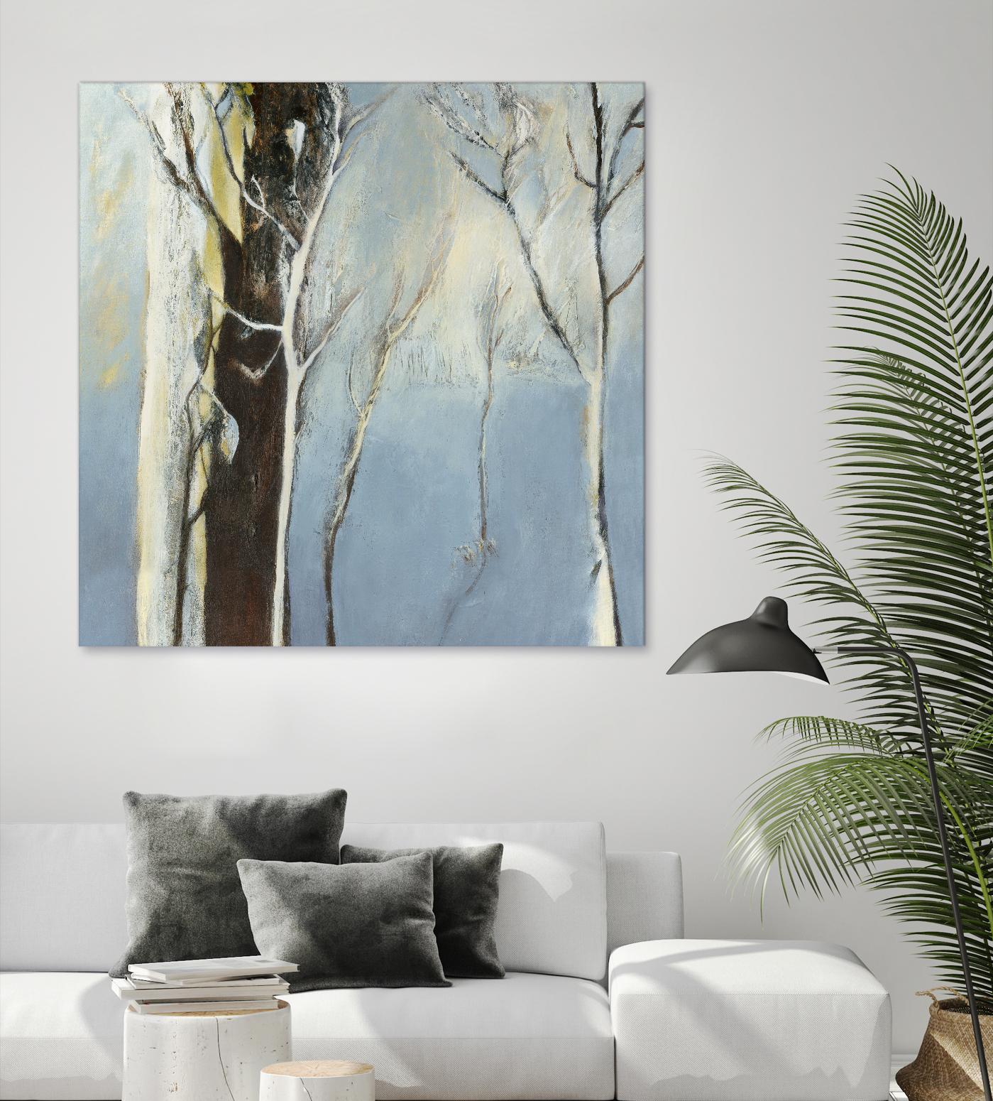 Contemporary Forest 2 by Kathleen Cloutier on GIANT ART - blue botanical arbres