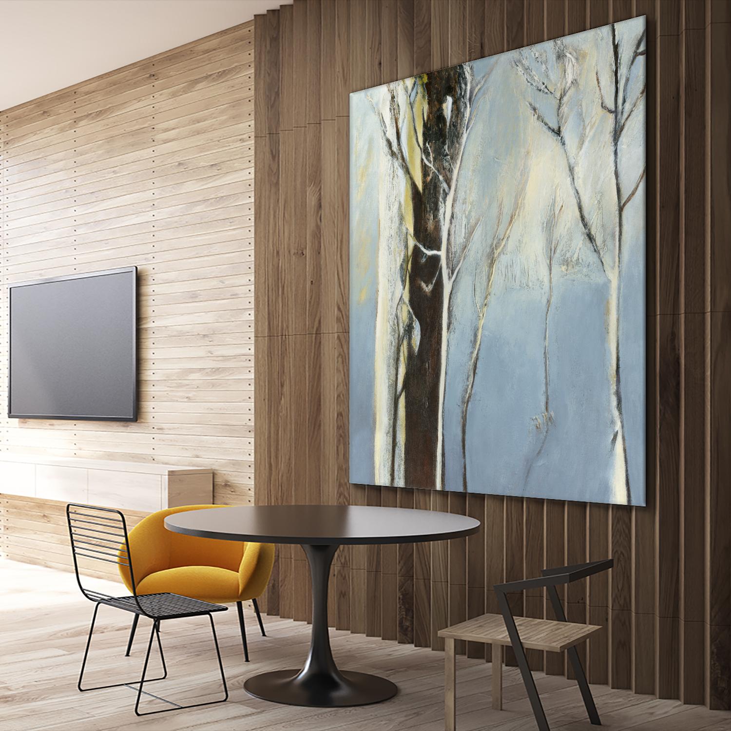 Contemporary Forest 2 by Kathleen Cloutier on GIANT ART - blue botanical arbres