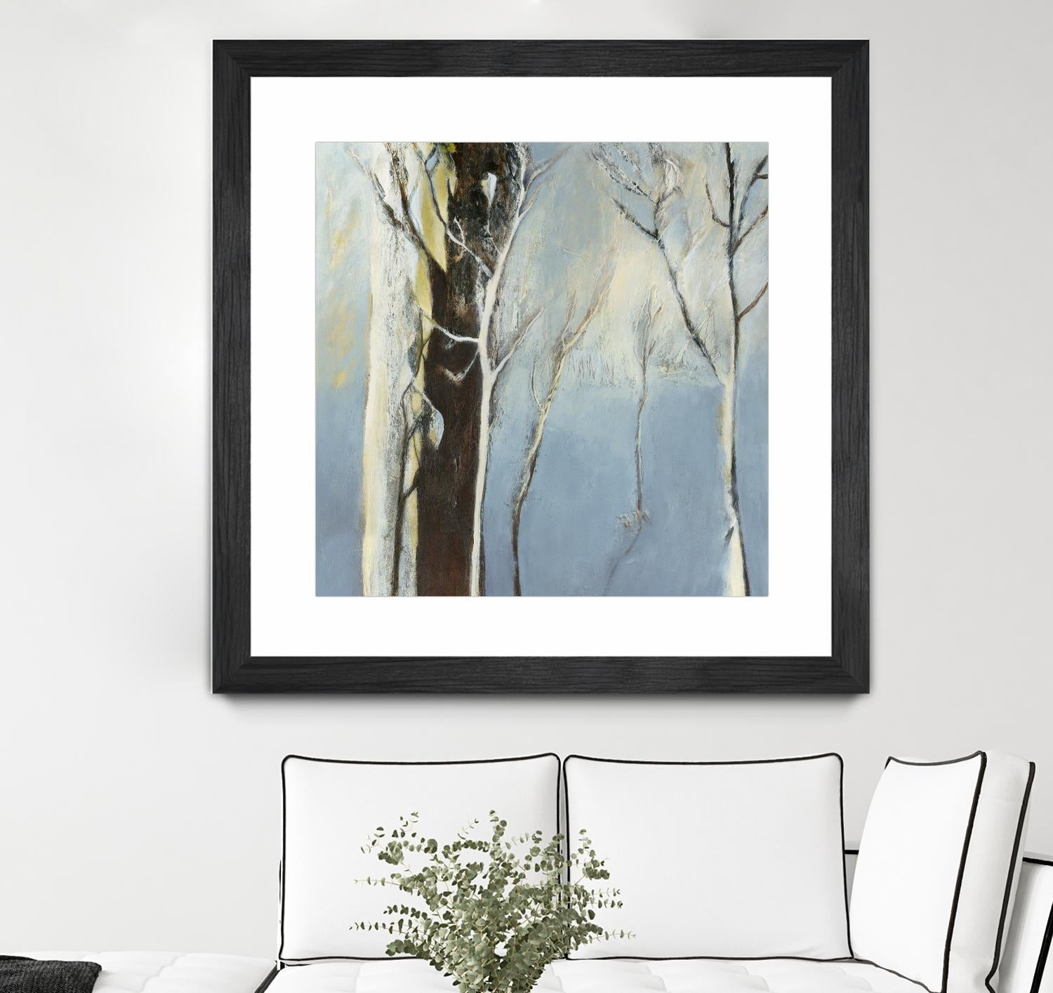 Contemporary Forest 2 by Kathleen Cloutier on GIANT ART - blue botanical arbres