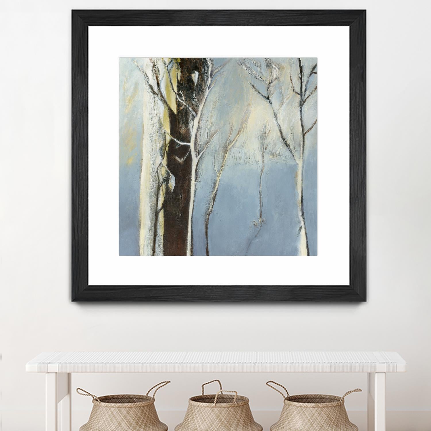 Contemporary Forest 2 by Kathleen Cloutier on GIANT ART - blue botanical arbres