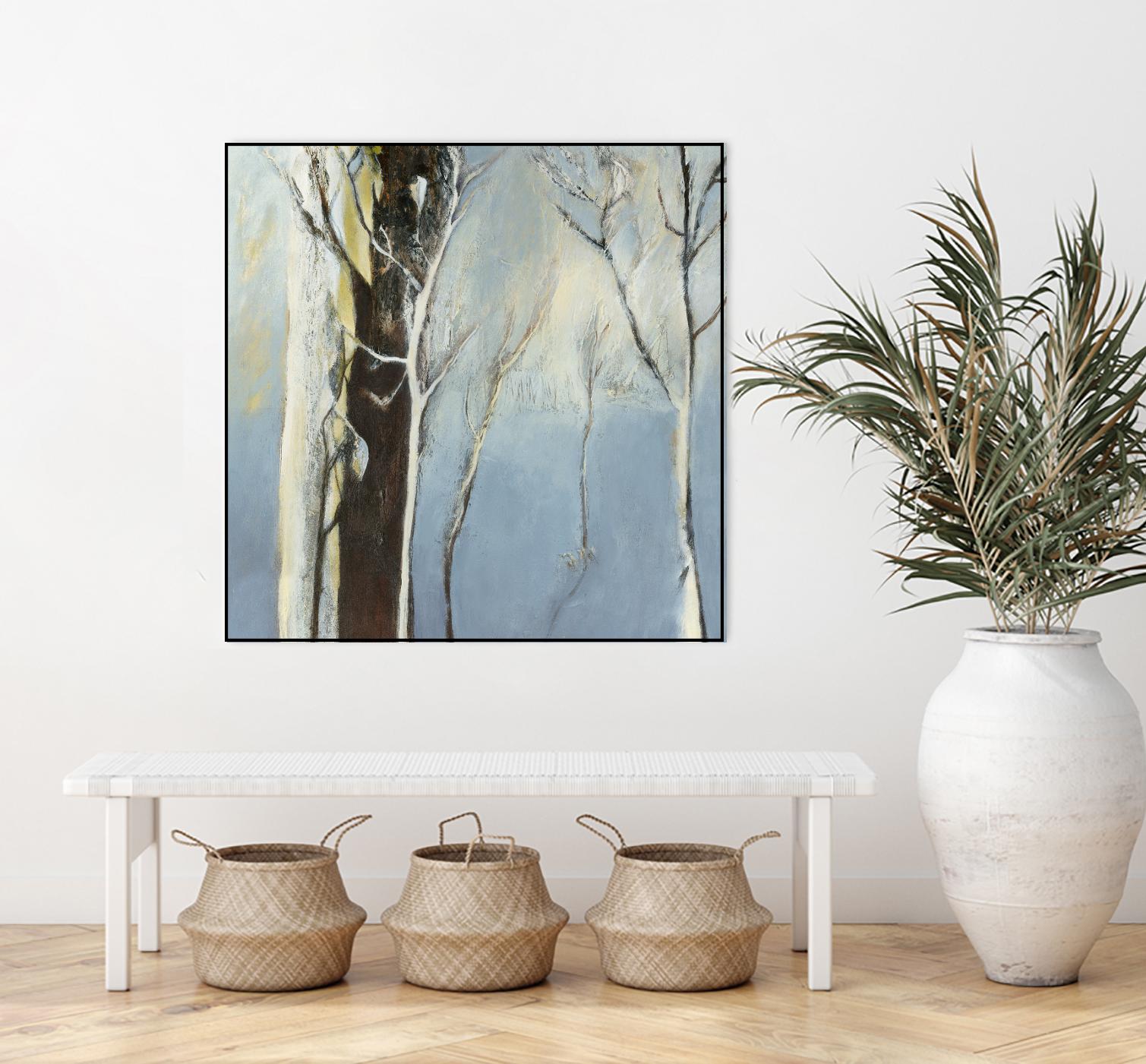 Contemporary Forest 2 by Kathleen Cloutier on GIANT ART - blue botanical arbres