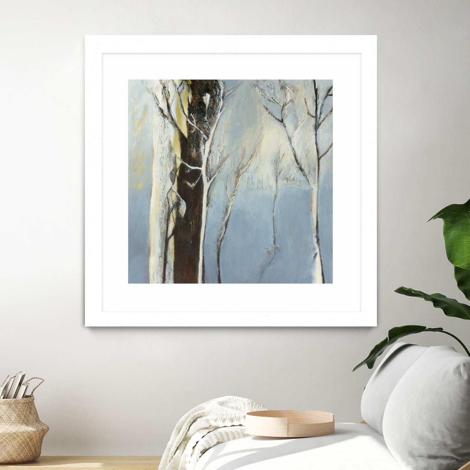 Contemporary Forest 2 by Kathleen Cloutier on GIANT ART - blue botanical arbres