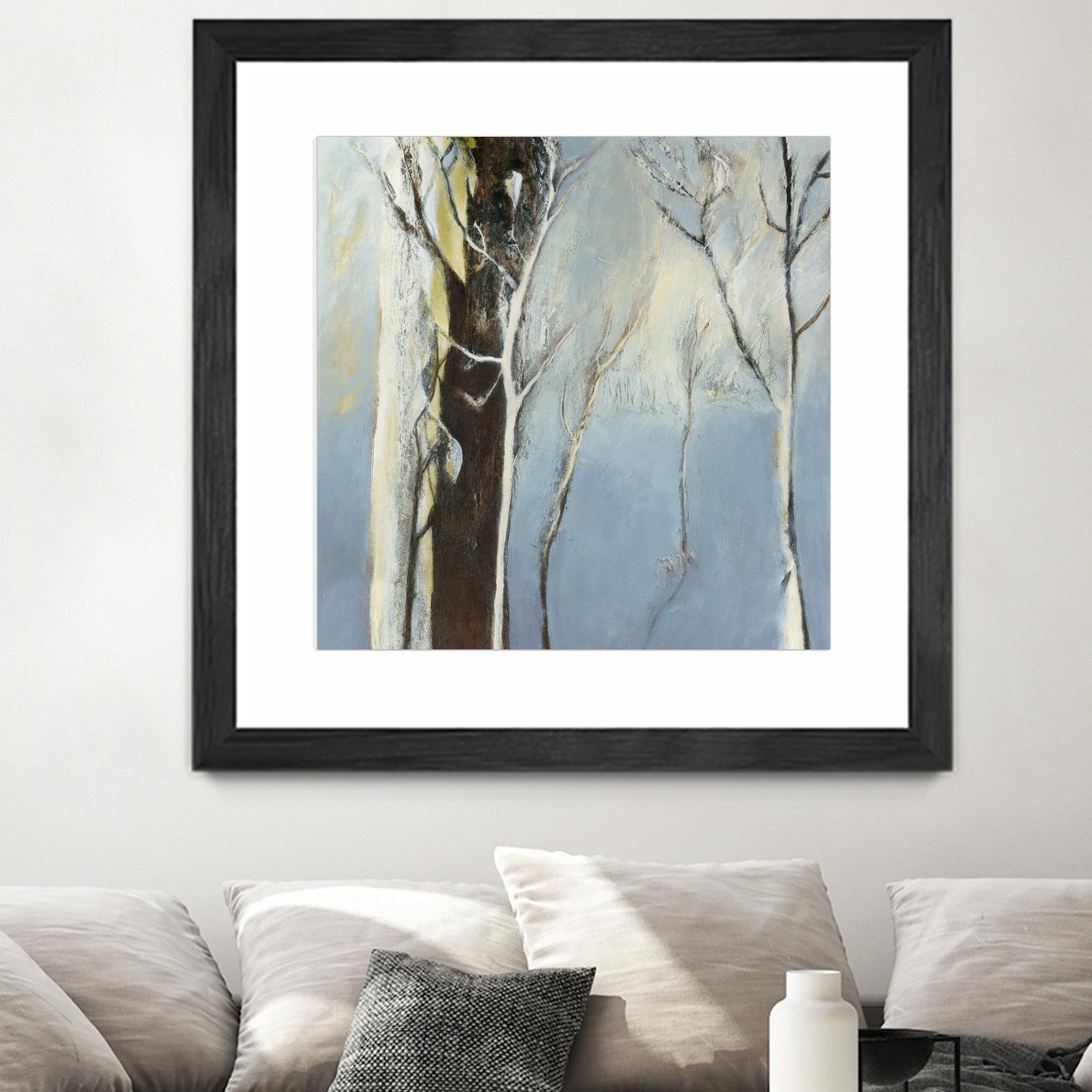 Contemporary Forest 2 by Kathleen Cloutier on GIANT ART - blue botanical arbres