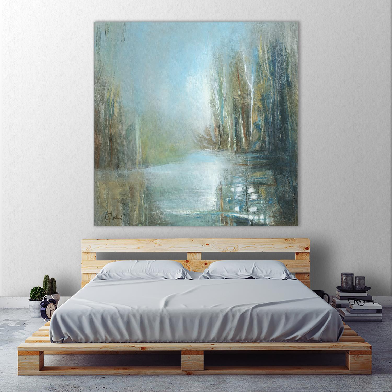 Marecage 1 by Kathleen Cloutier on GIANT ART - green landscape marécage