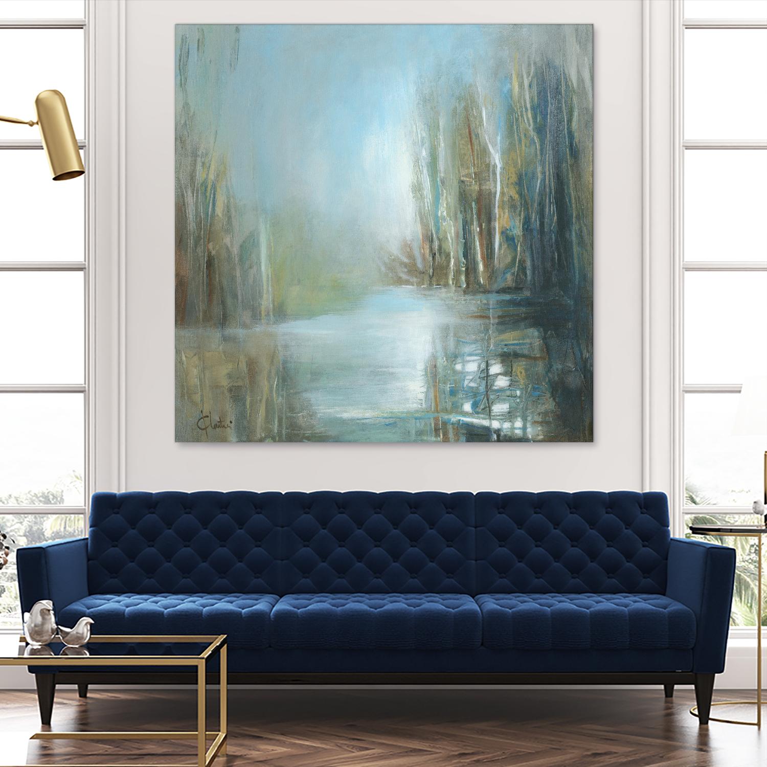 Marecage 1 by Kathleen Cloutier on GIANT ART - green landscape marécage