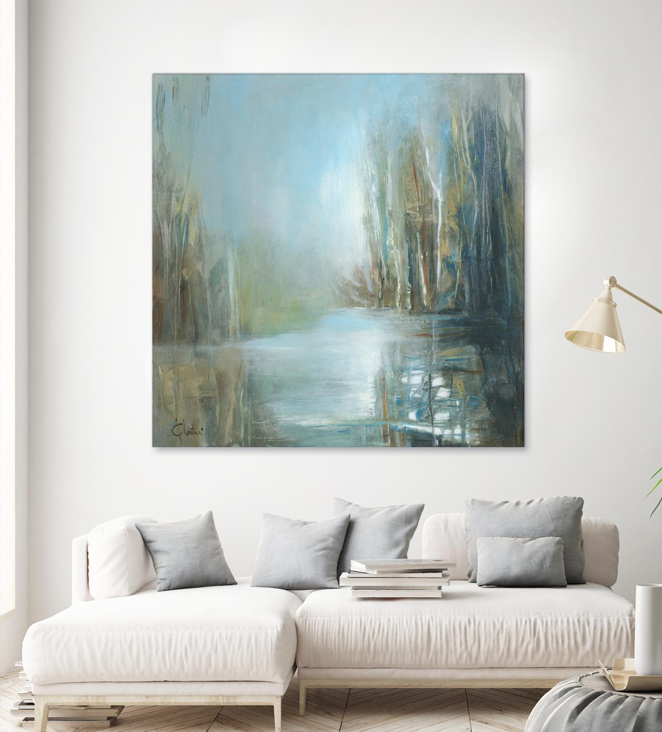 Marecage 1 by Kathleen Cloutier on GIANT ART - green landscape marécage