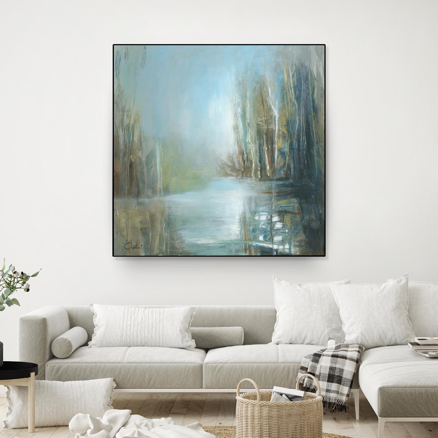 Marecage 1 by Kathleen Cloutier on GIANT ART - green landscape marécage