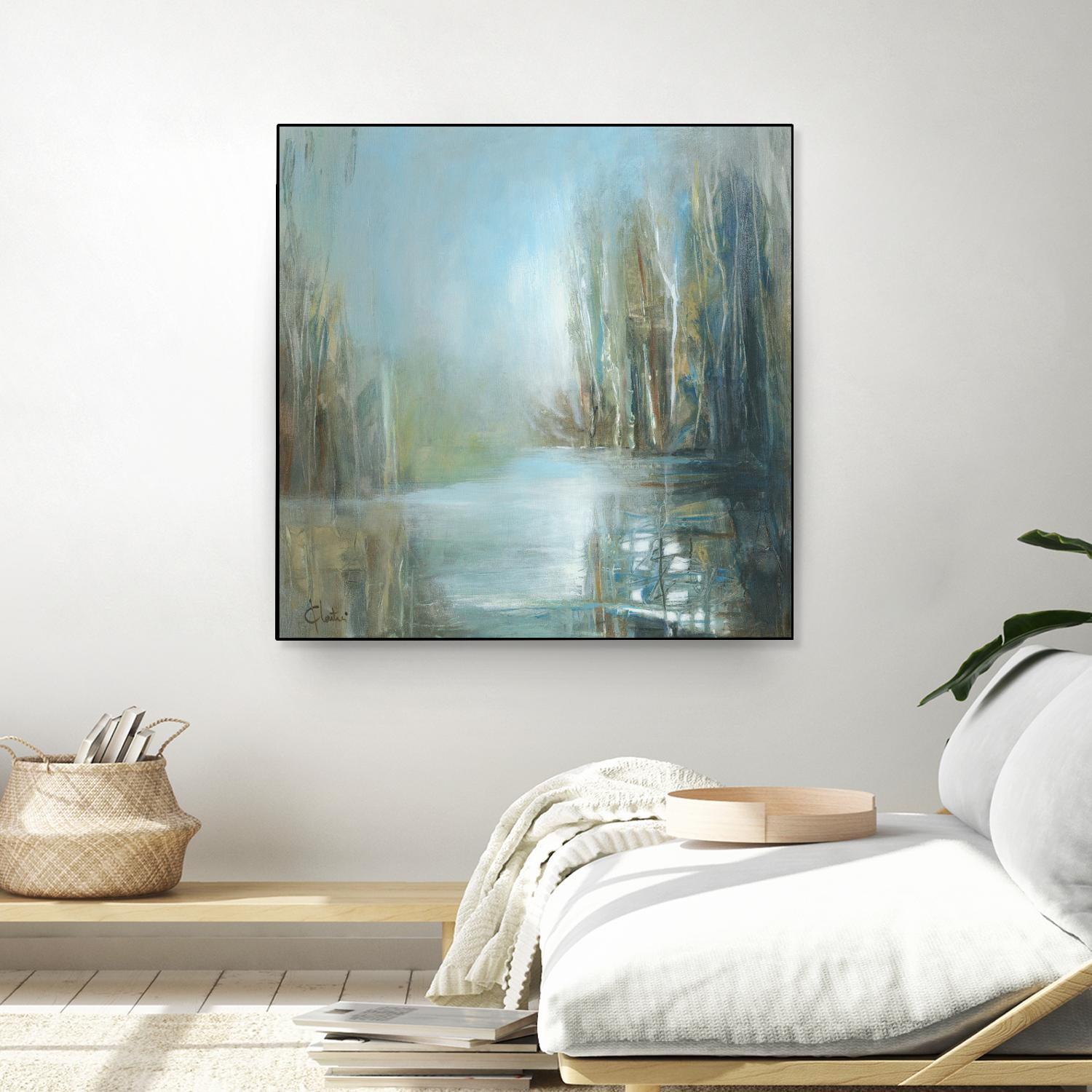 Marecage 1 by Kathleen Cloutier on GIANT ART - green landscape marécage