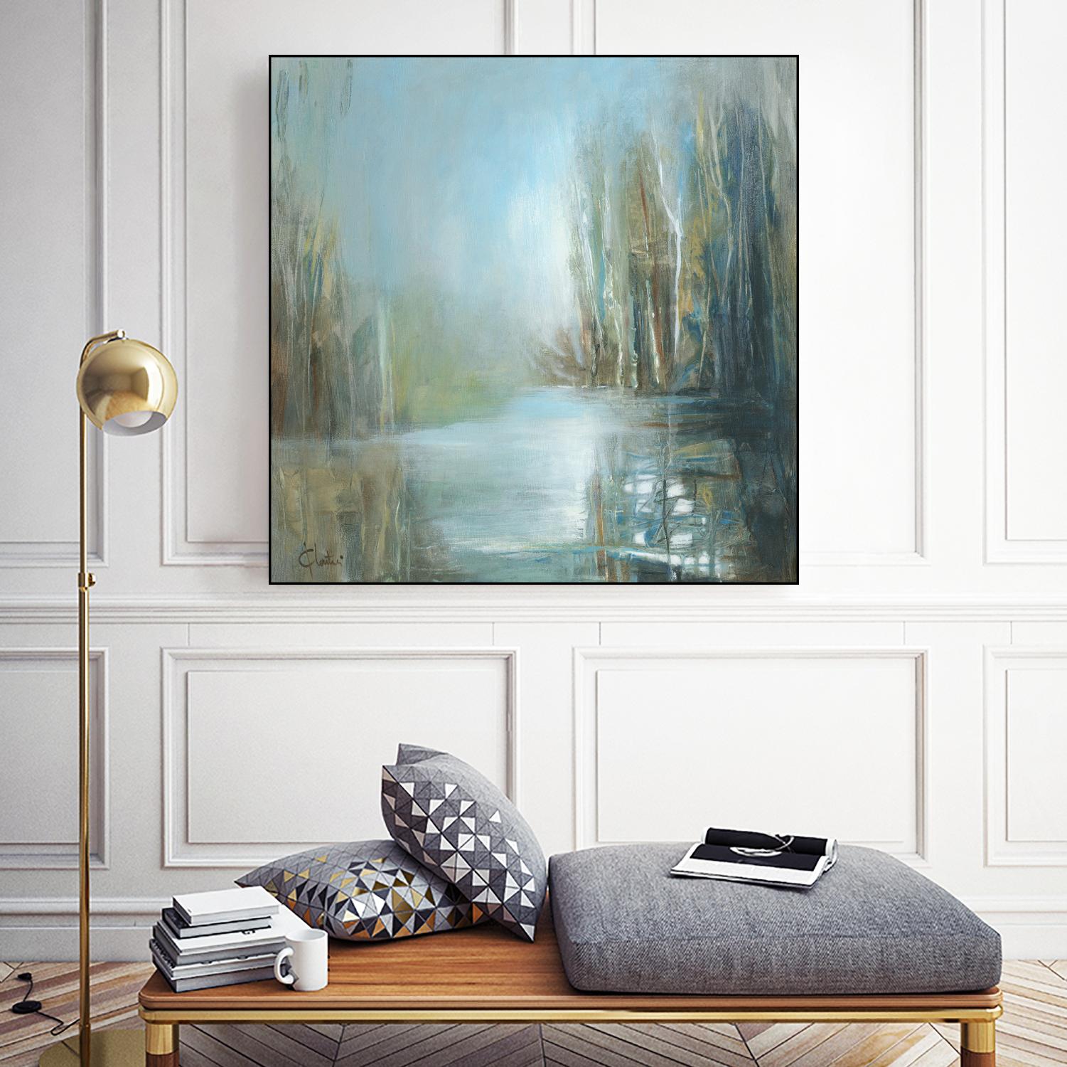 Marecage 1 by Kathleen Cloutier on GIANT ART - green landscape marécage