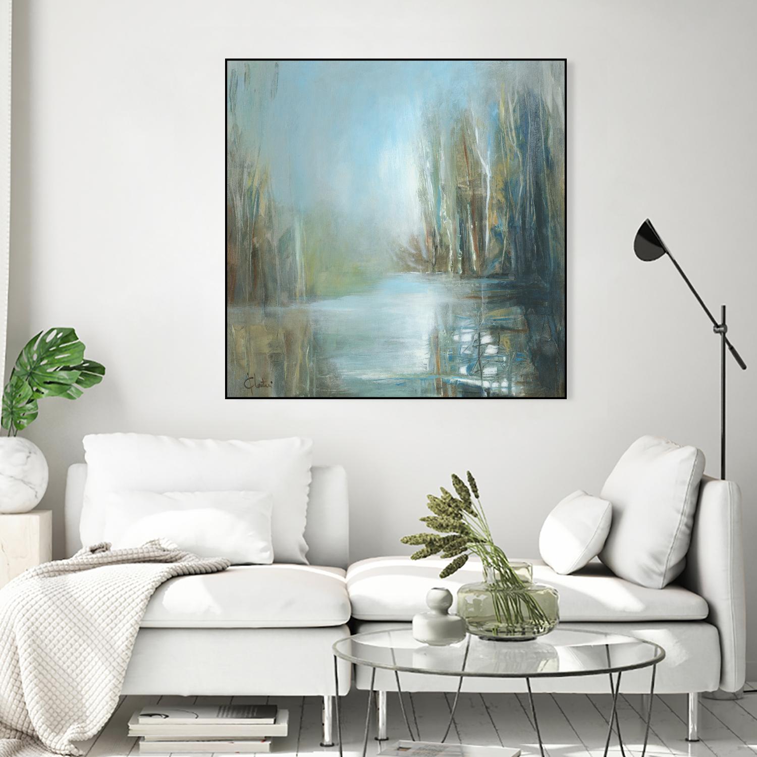 Marecage 1 by Kathleen Cloutier on GIANT ART - green landscape marécage