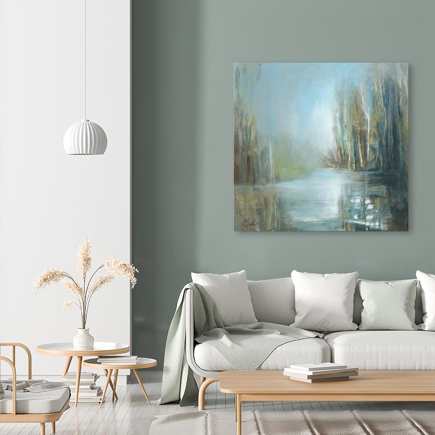 Marecage 1 by Kathleen Cloutier on GIANT ART - green landscape marécage