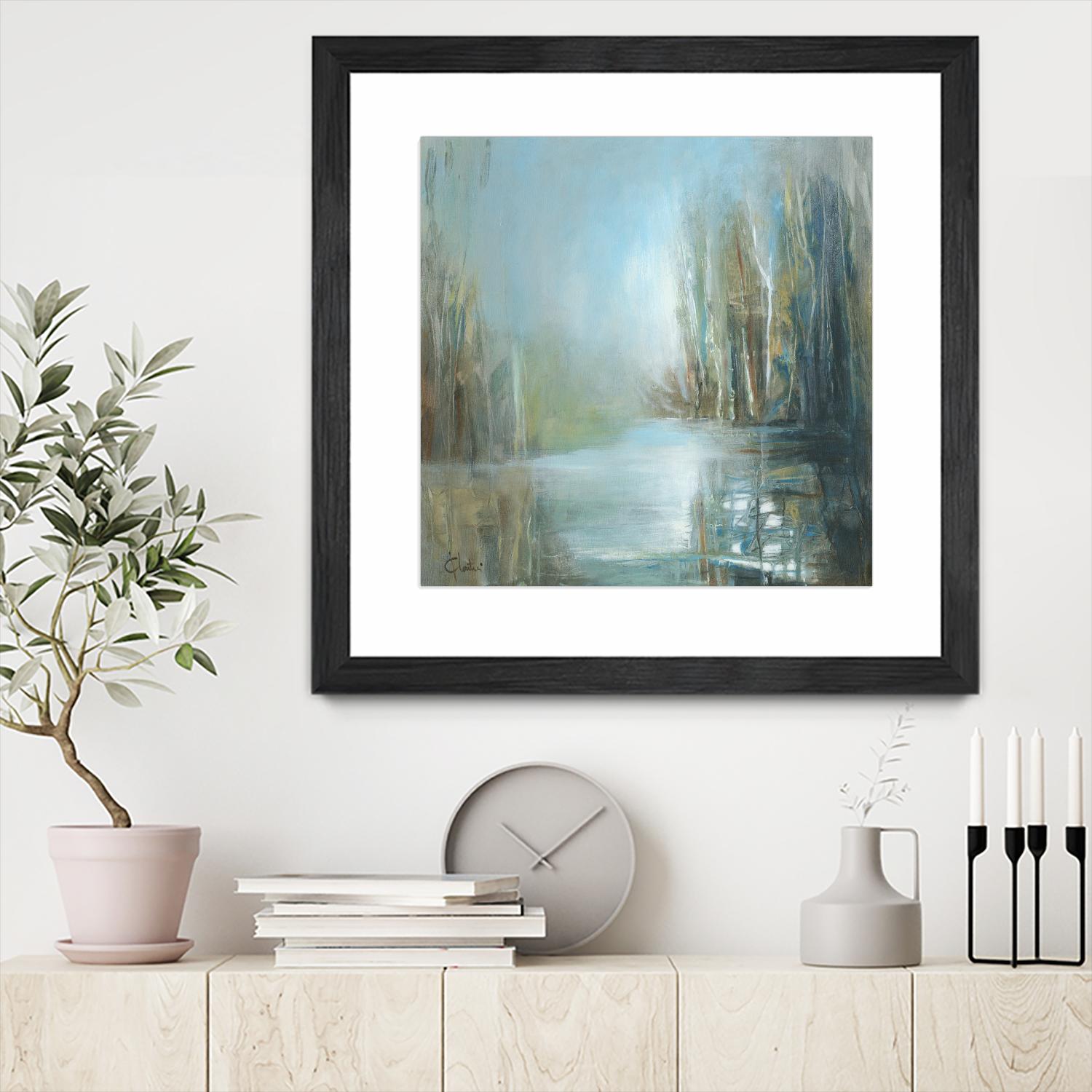 Marecage 1 by Kathleen Cloutier on GIANT ART - green landscape marécage