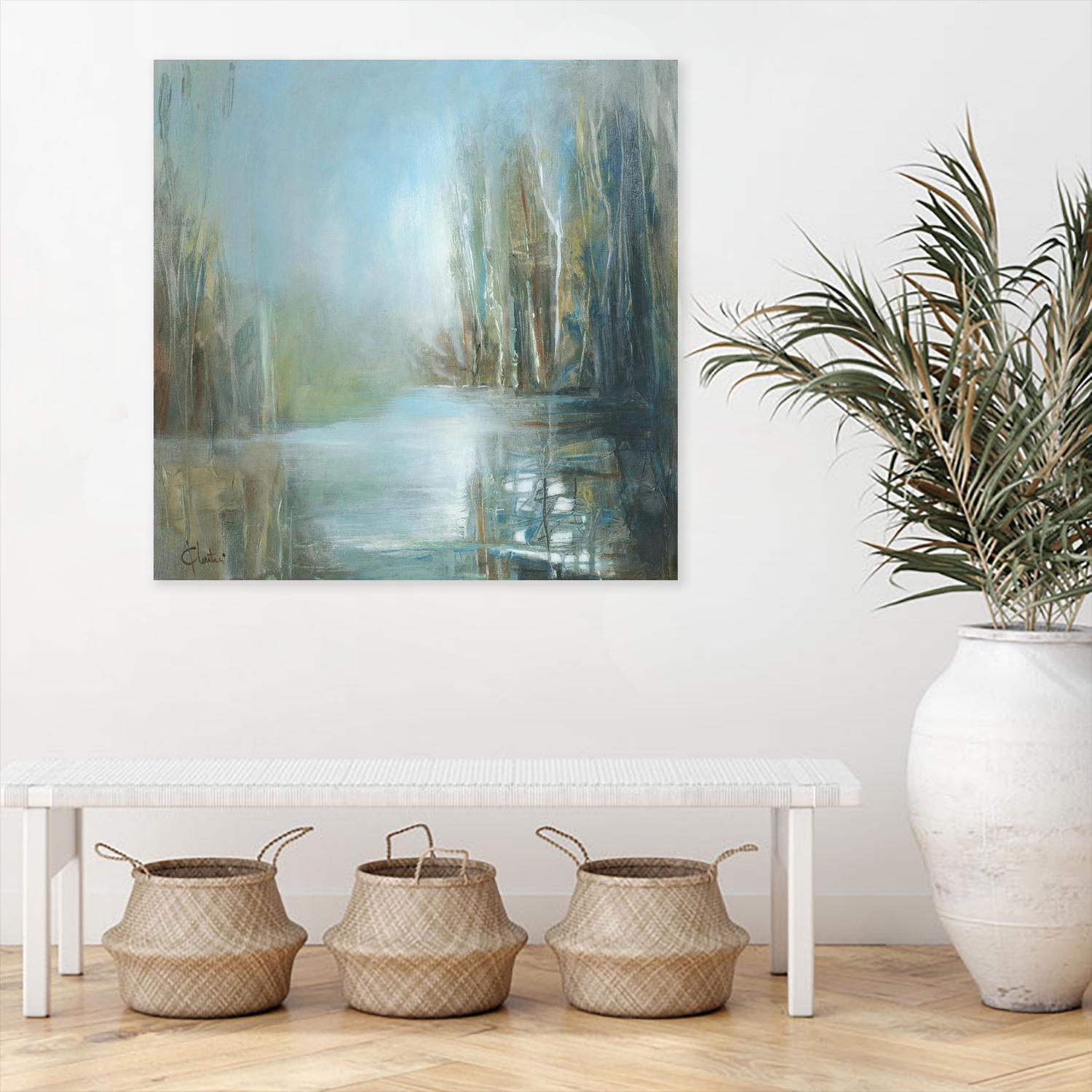 Marecage 1 by Kathleen Cloutier on GIANT ART - green landscape marécage