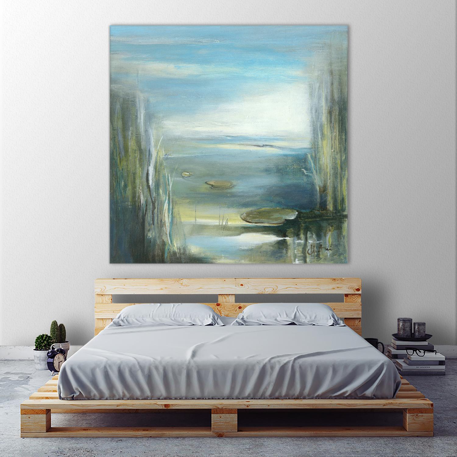 Marecage 2 by Kathleen Cloutier on GIANT ART - green botanical marécage