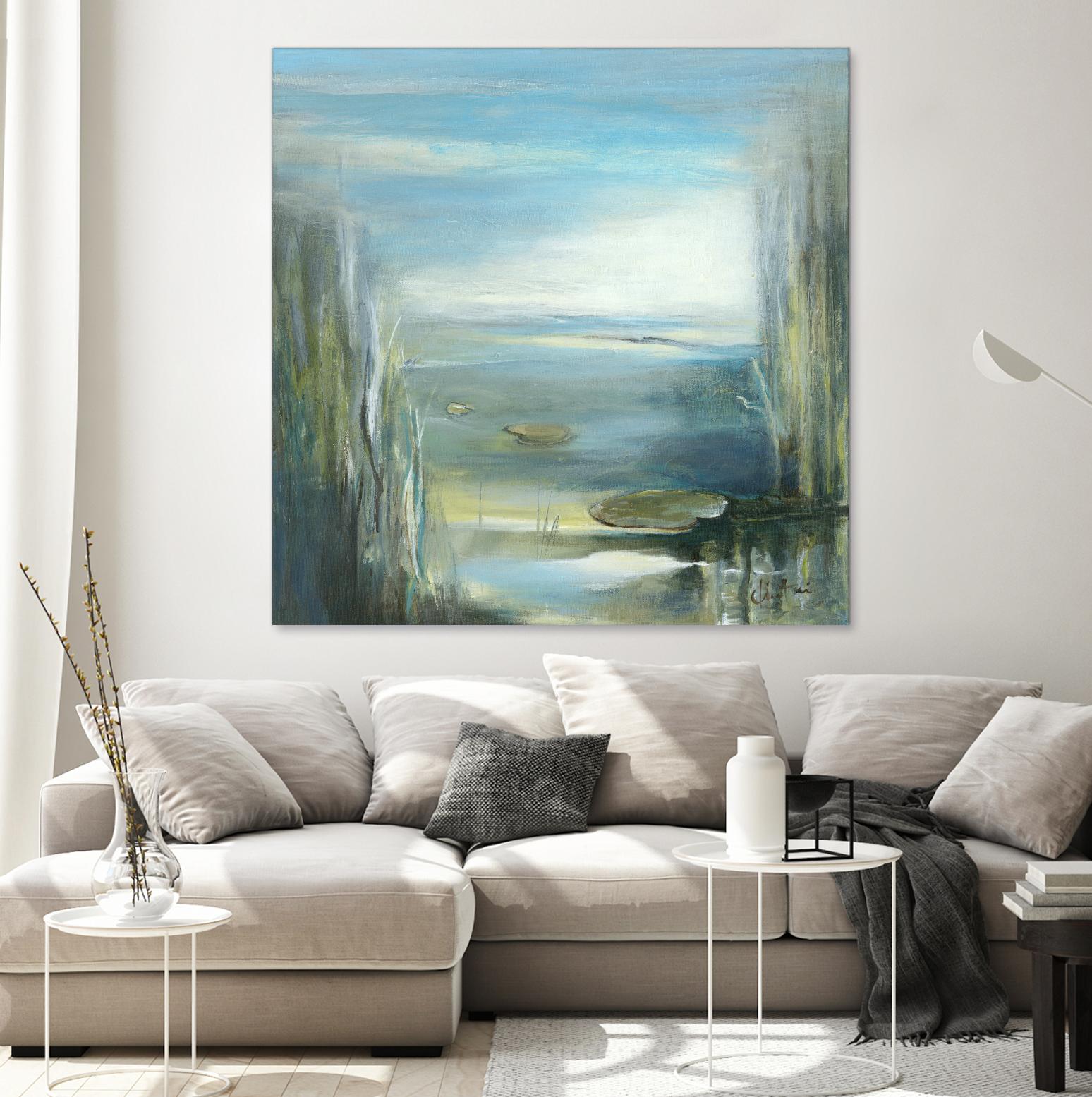 Marecage 2 by Kathleen Cloutier on GIANT ART - green botanical marécage