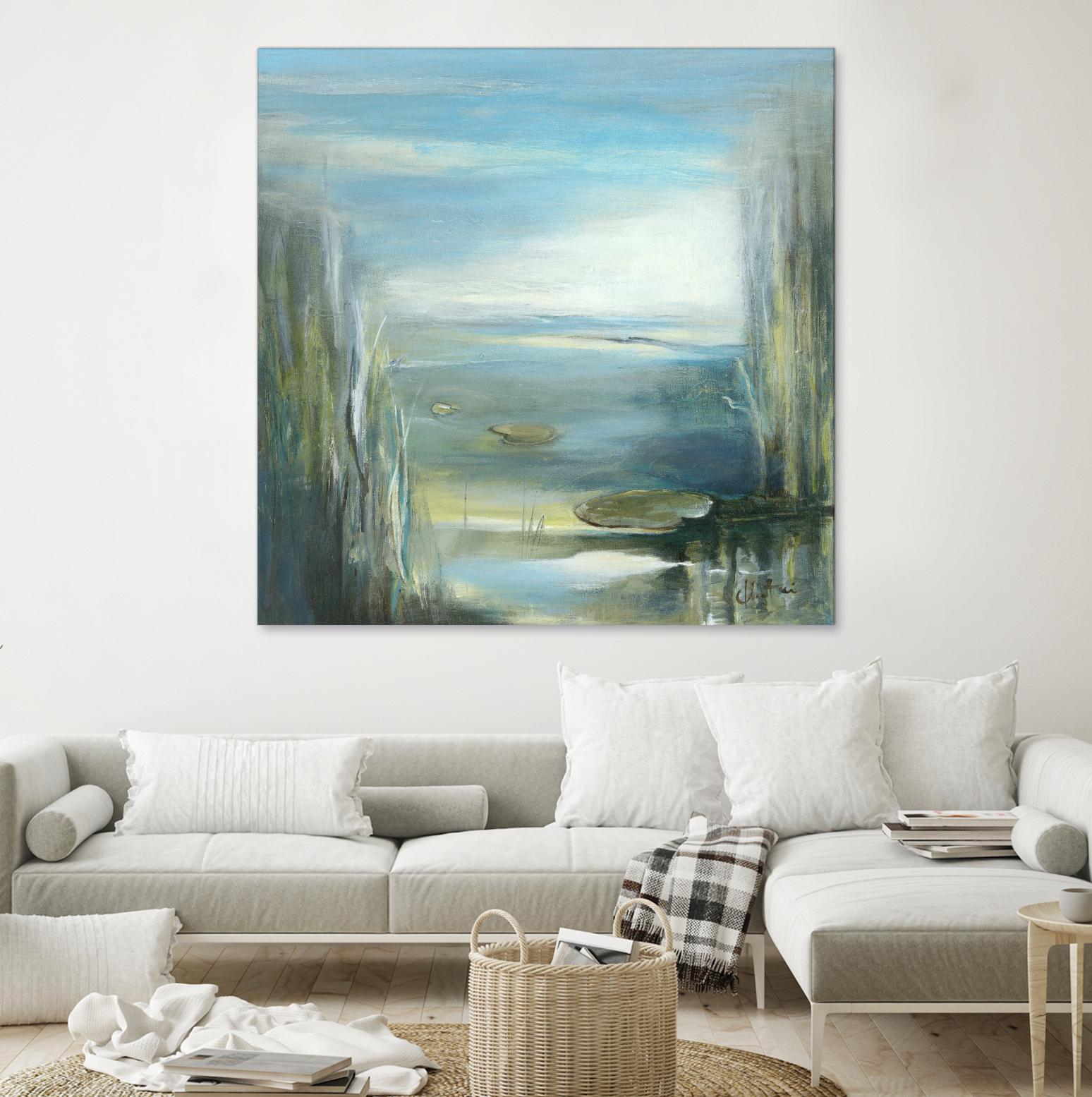 Marecage 2 by Kathleen Cloutier on GIANT ART - green botanical marécage