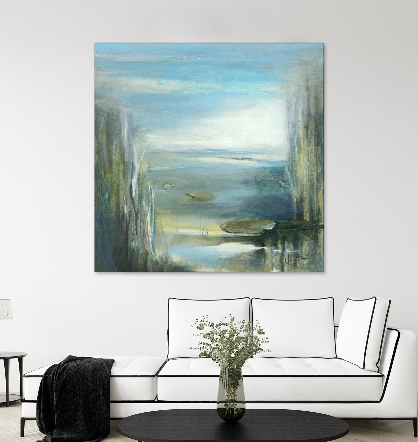 Marecage 2 by Kathleen Cloutier on GIANT ART - green botanical marécage