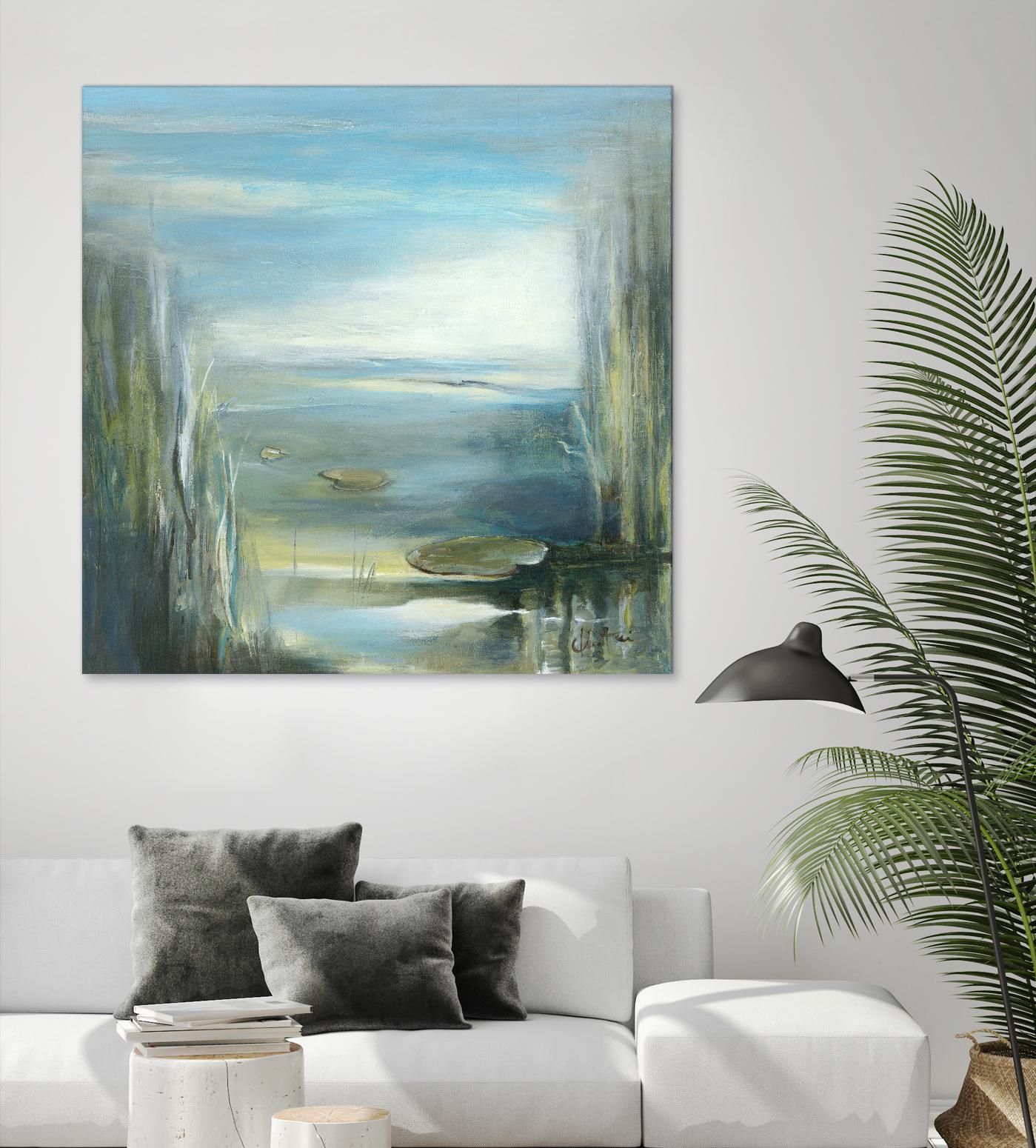 Marecage 2 by Kathleen Cloutier on GIANT ART - green botanical marécage