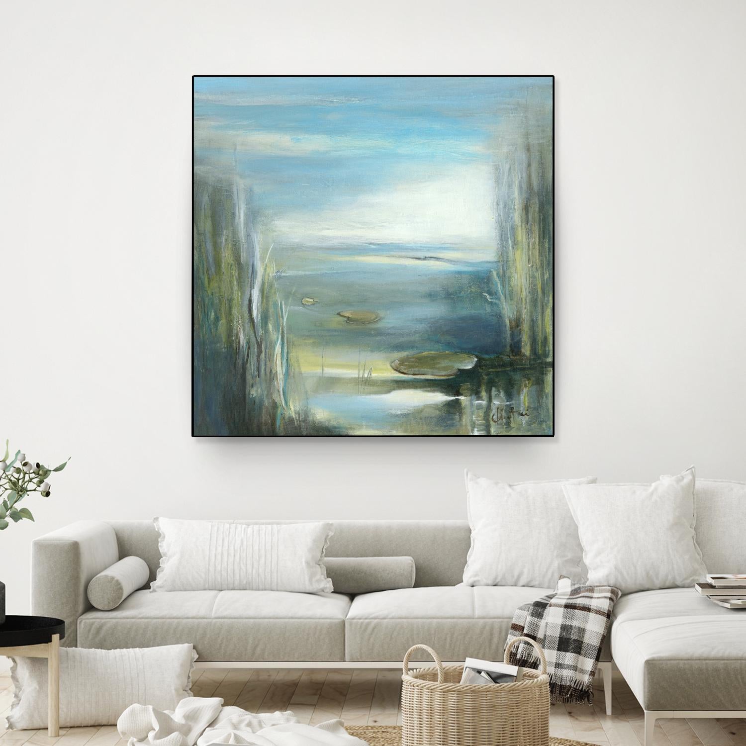 Marecage 2 by Kathleen Cloutier on GIANT ART - green botanical marécage